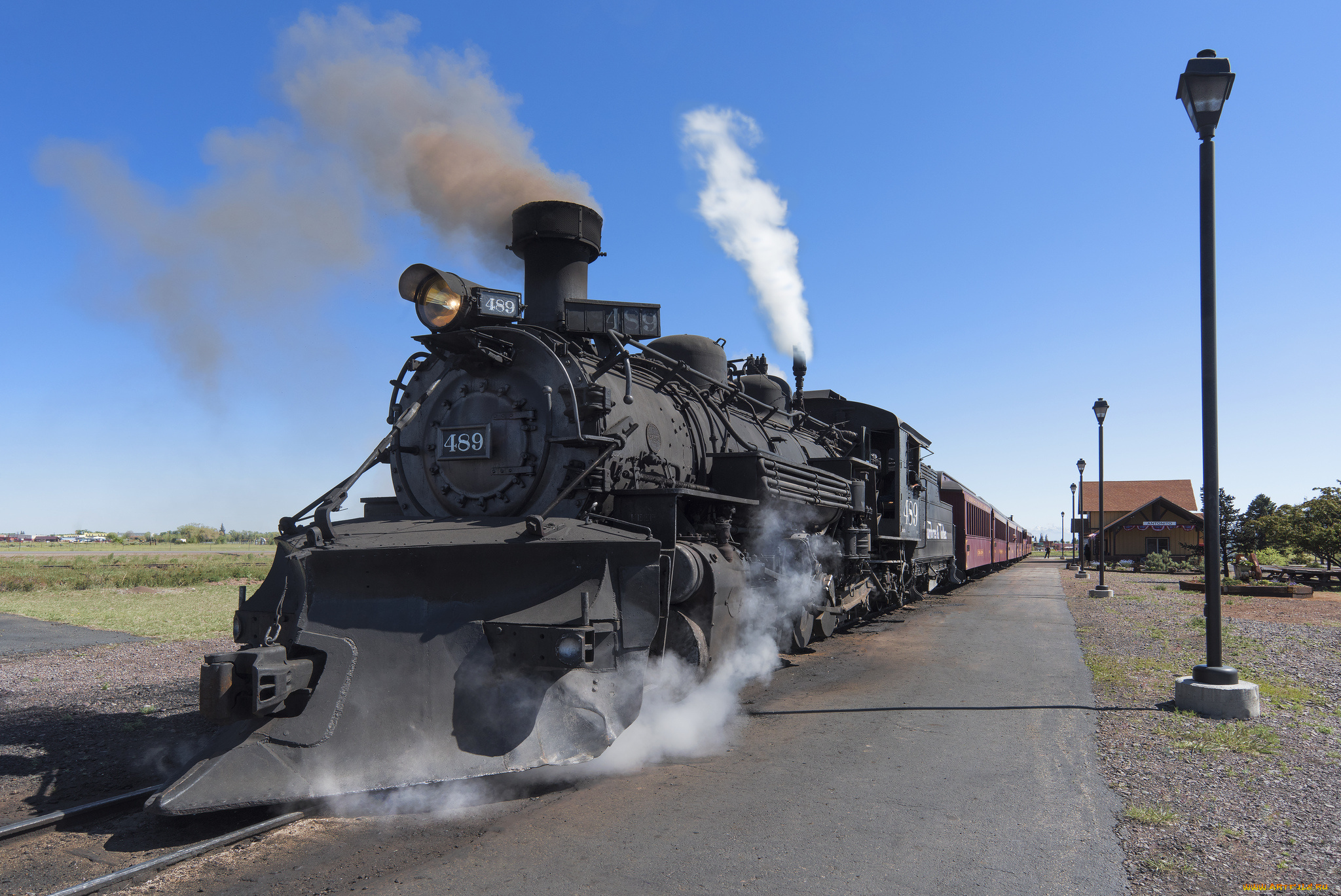 техника, паровозы, рельсы, паровоз