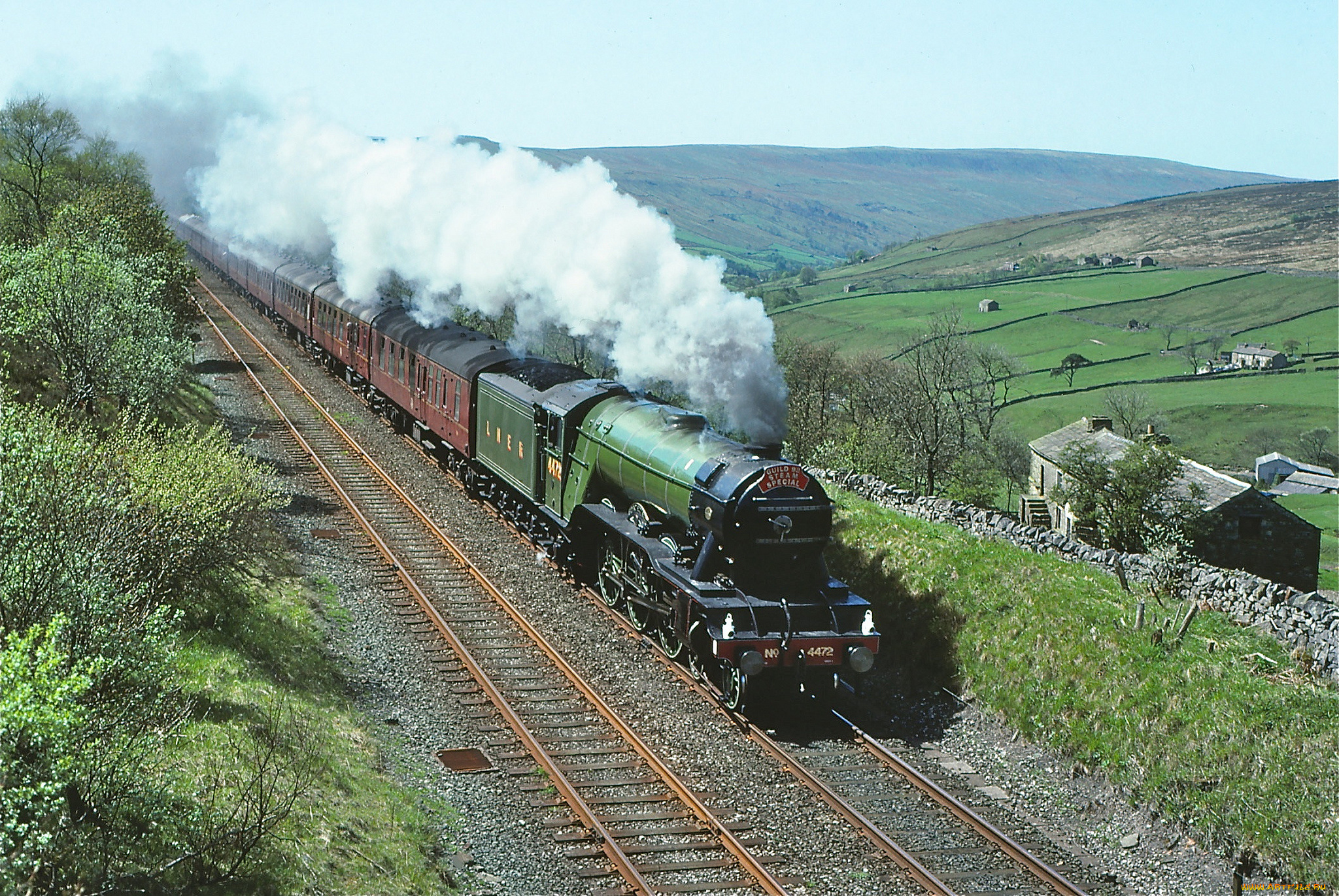 техника, паровозы, рельсы, паровоз