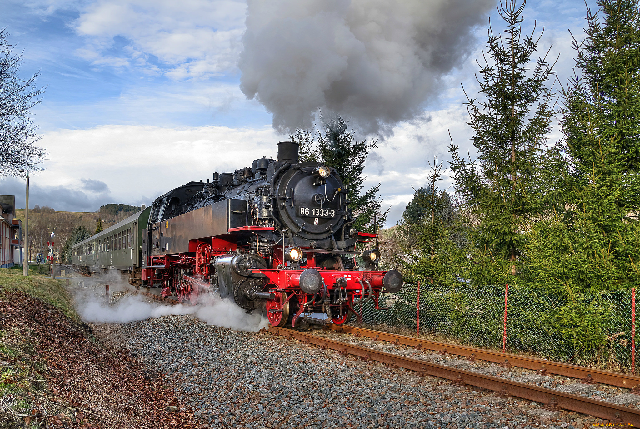 техника, паровозы, рельсы, паровоз