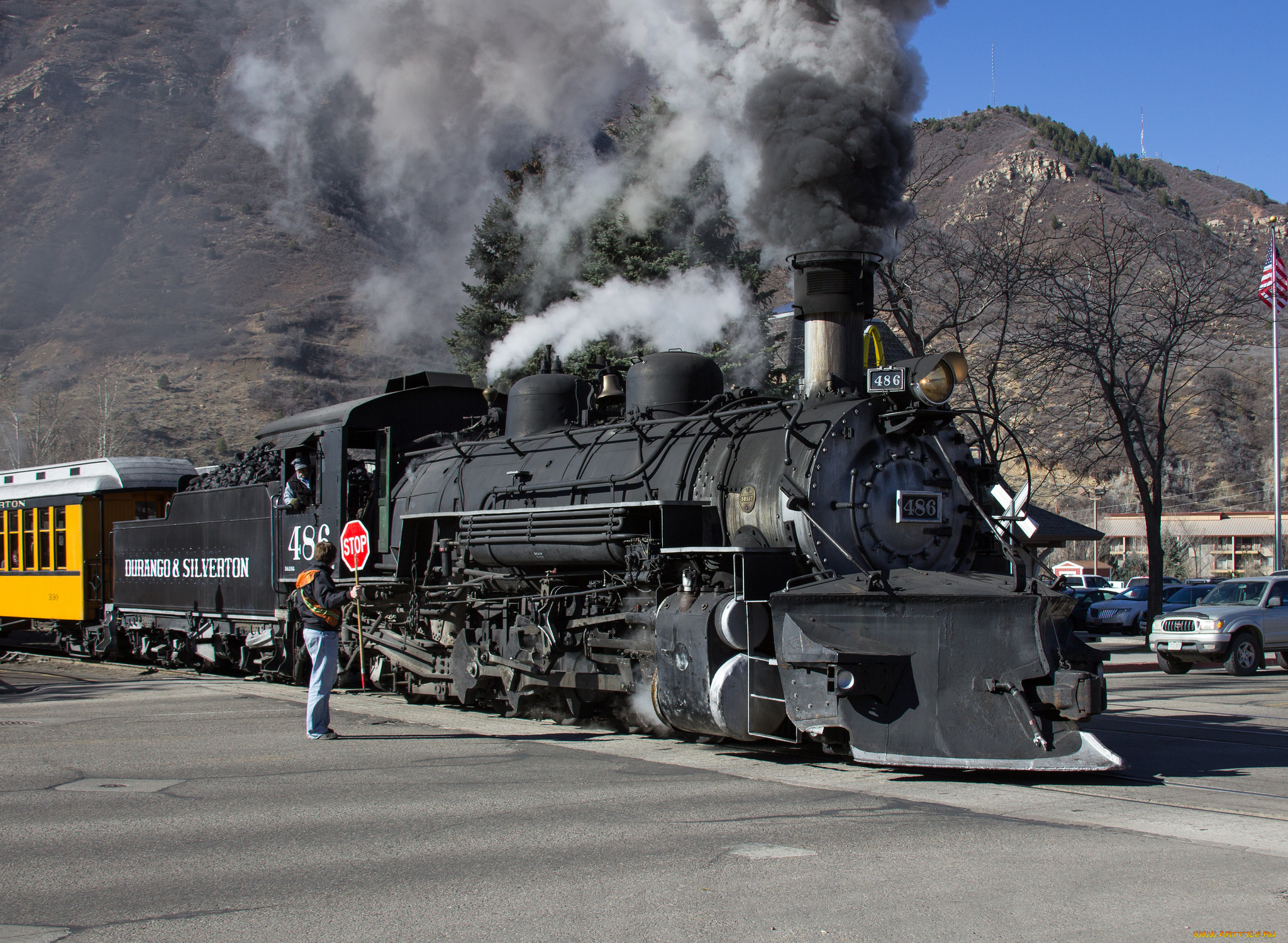 техника, паровозы, рельсы, паровоз