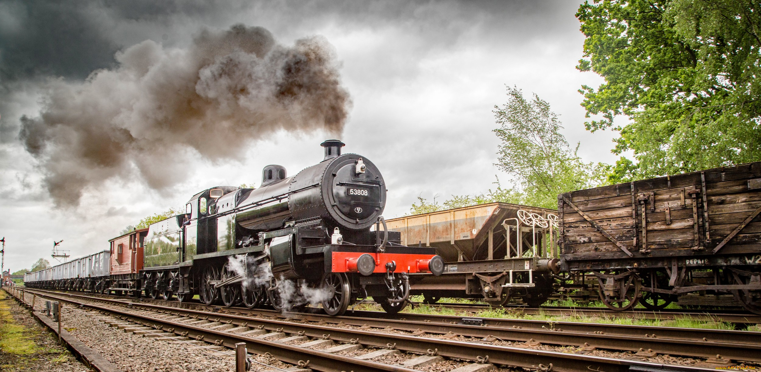 техника, паровозы, рельсы, паровоз