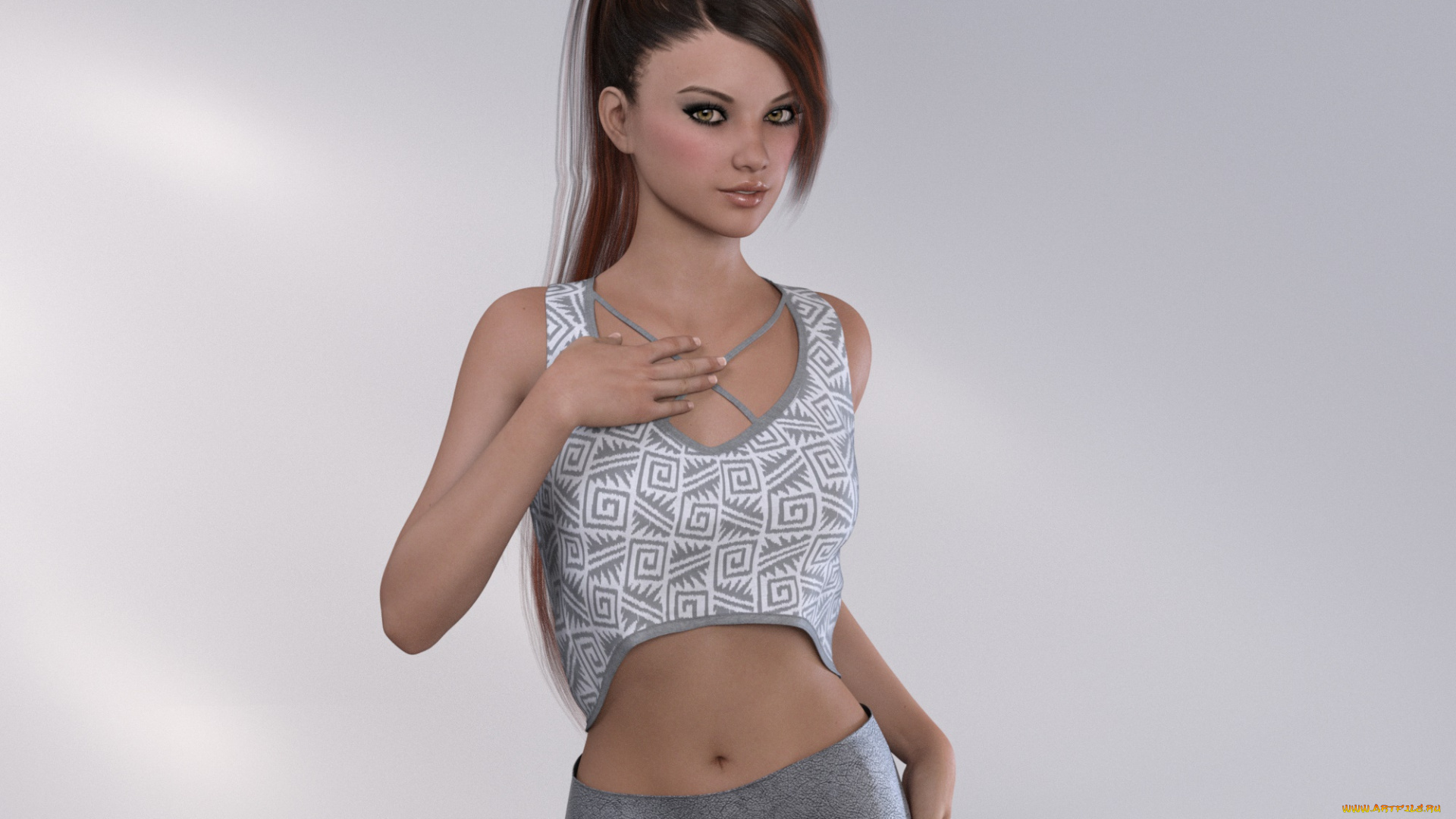 3д, графика, люди, , people, фон, взгляд, девушка