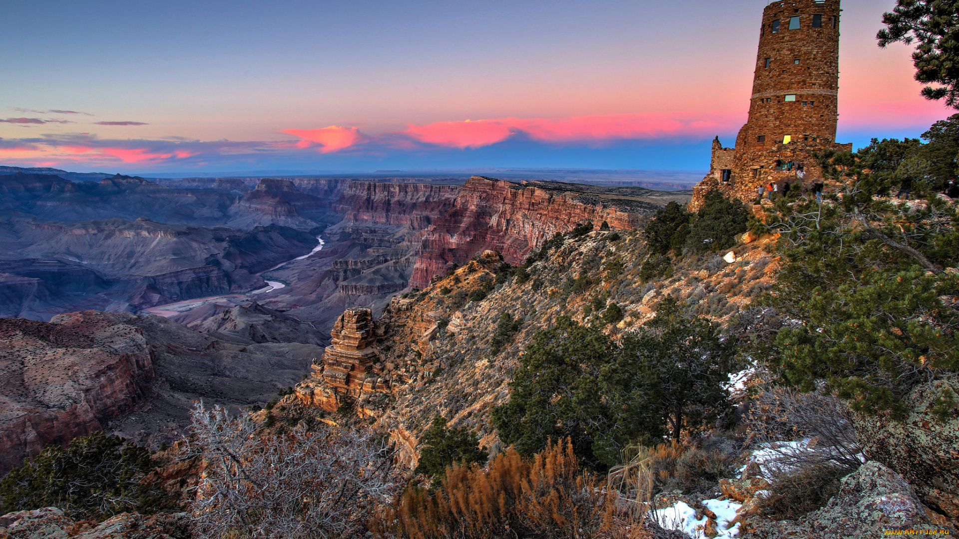 grand, canyon, природа, горы, каньон
