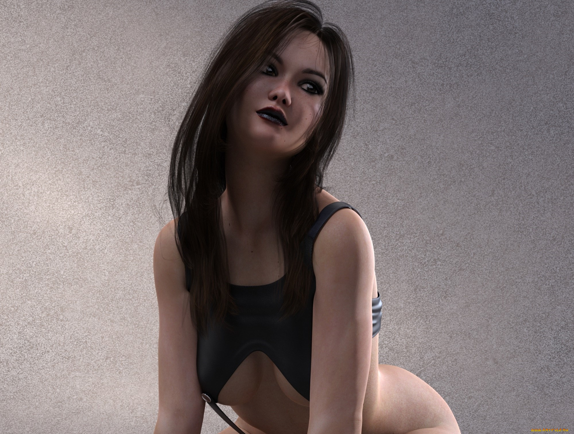 3д, графика, люди, , people, девушка, взгляд, фон