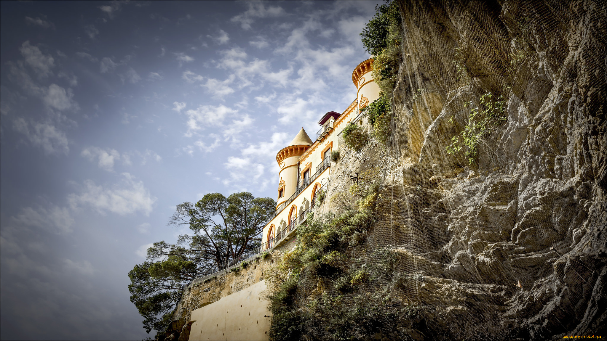 costiera, amalfitana, -, campania, , italia, города, -, пейзажи, побережье