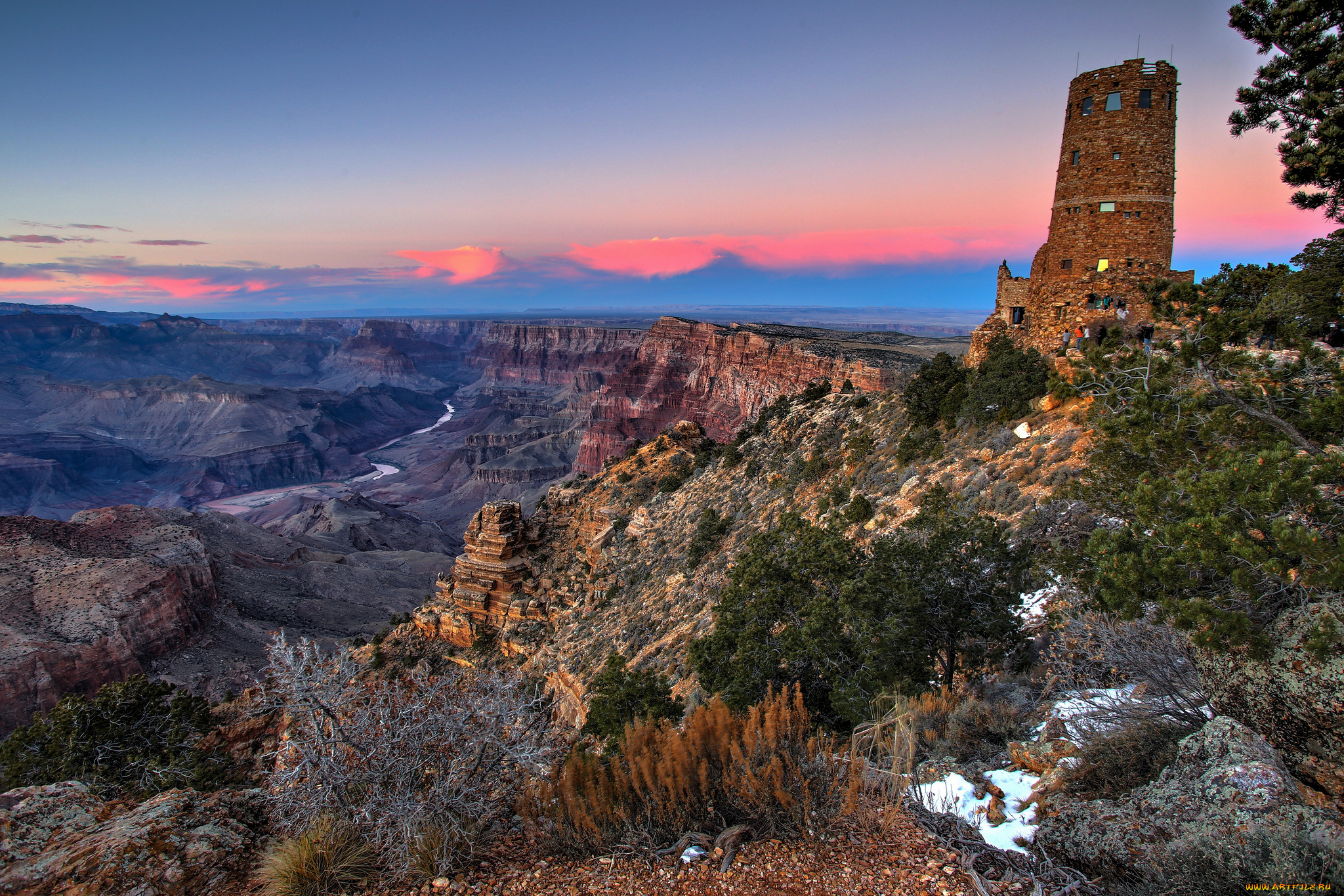 grand, canyon, природа, горы, каньон
