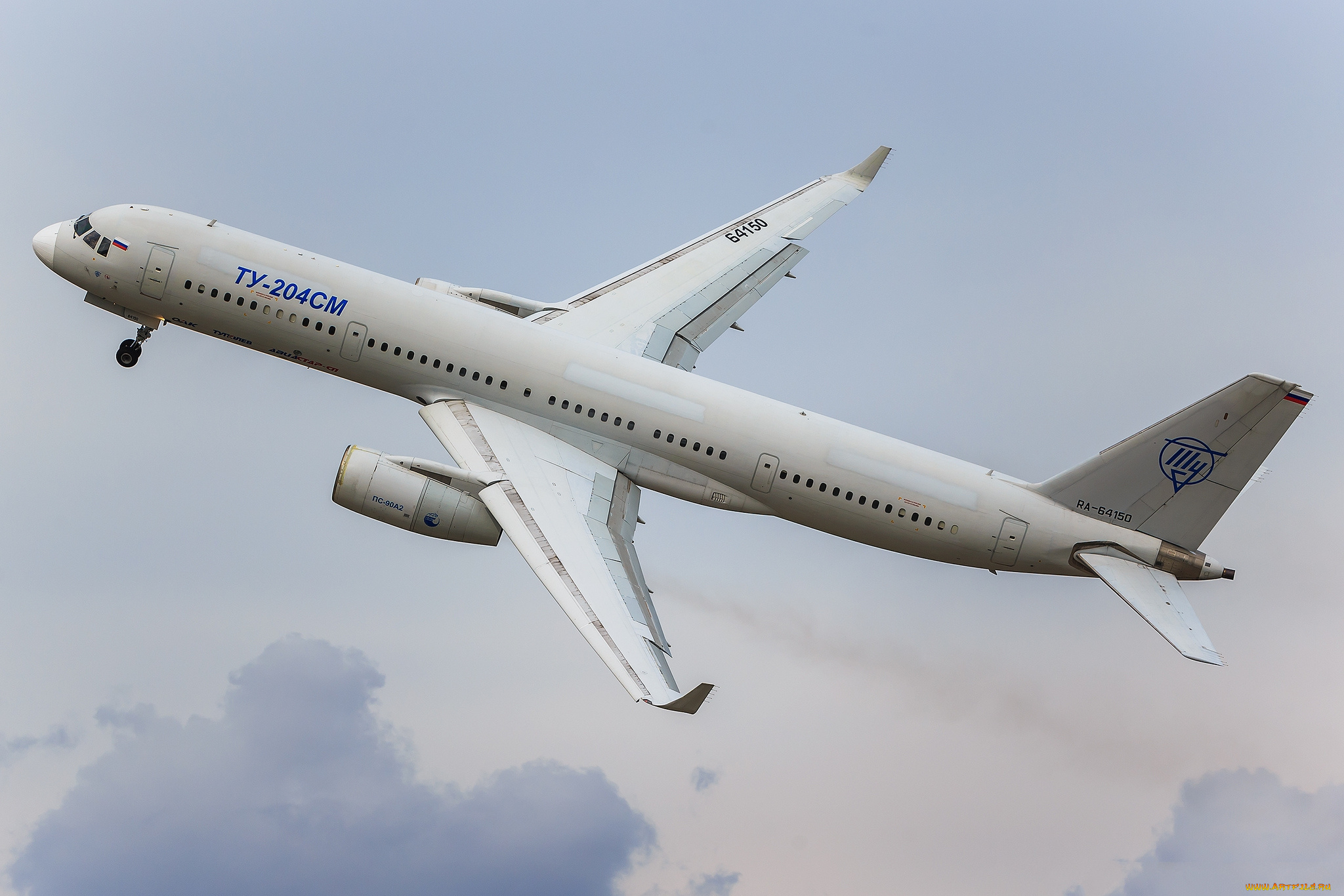 tu-204sm, авиация, пассажирские, самолёты, авиалайнер