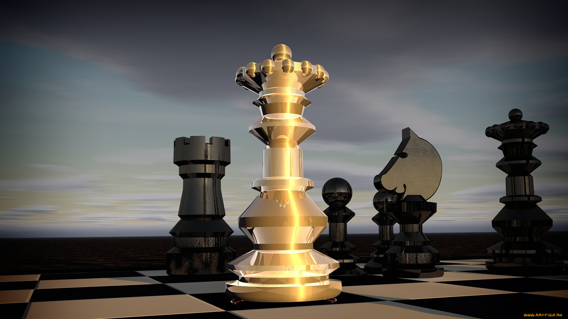 3д, графика, моделирование, , modeling, шахматы, игра