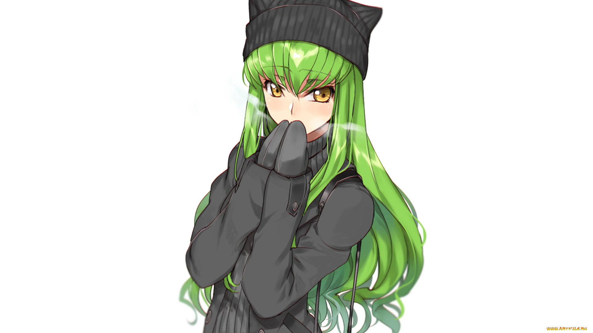 аниме, code, geass, фон, взгляд, девушка