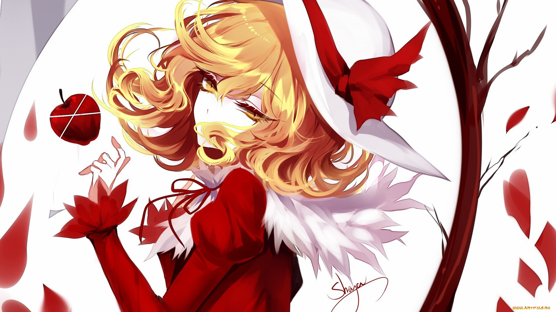 аниме, touhou, девушка