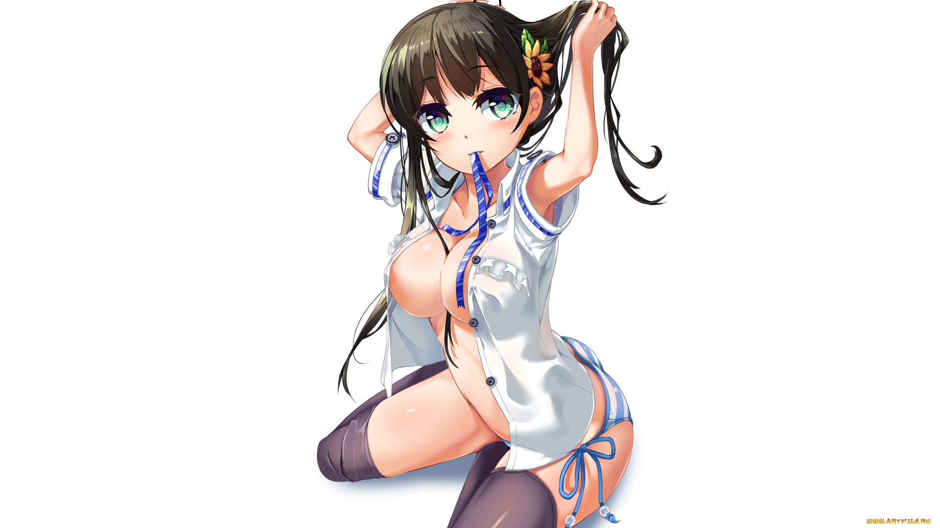 аниме, unknown, , другое, , фон, взгляд, девушка