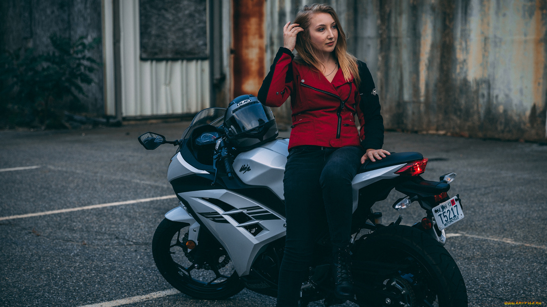 мотоциклы, мото, с, девушкой, девушки