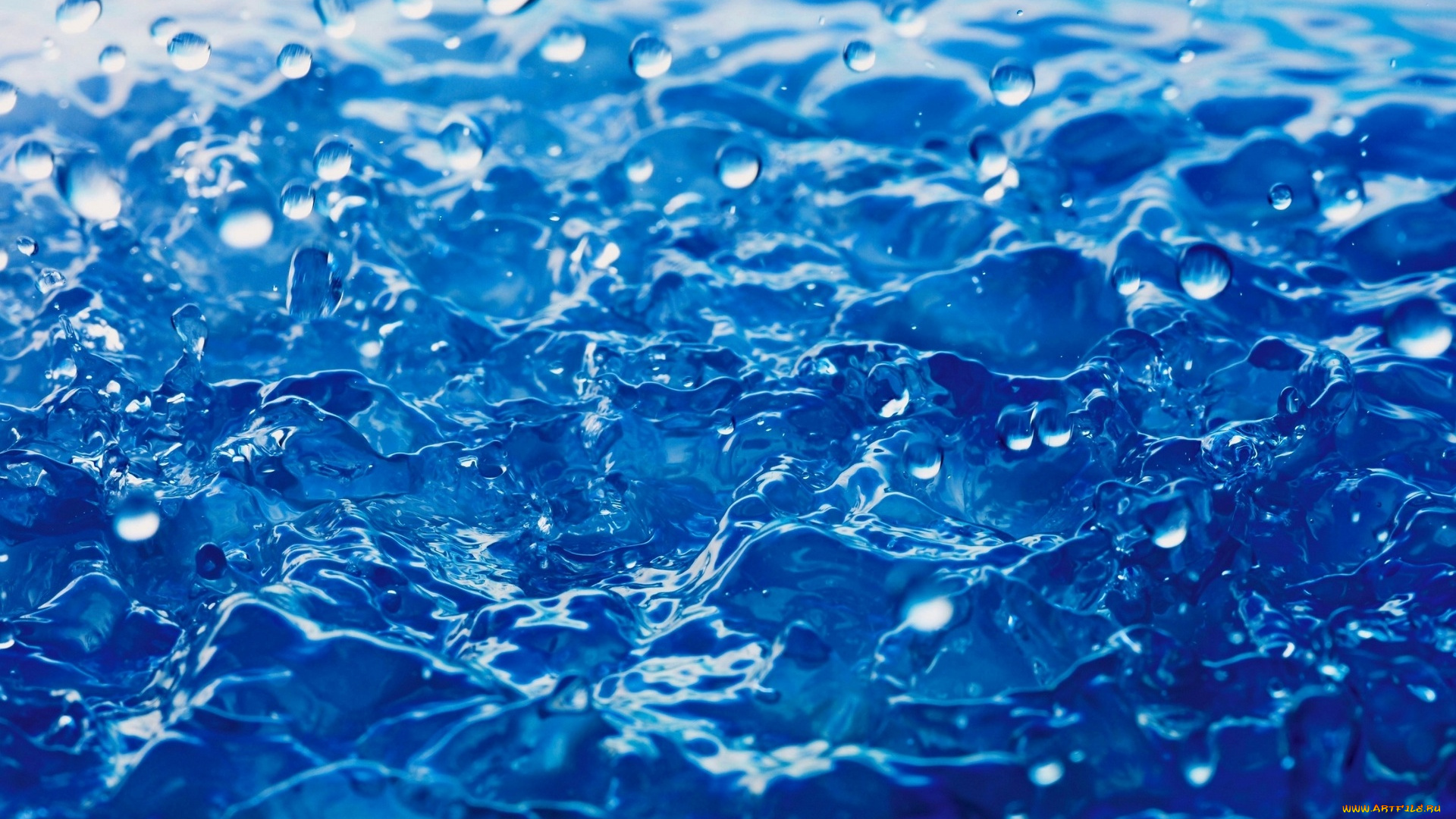 природа, вода, капли, бурление