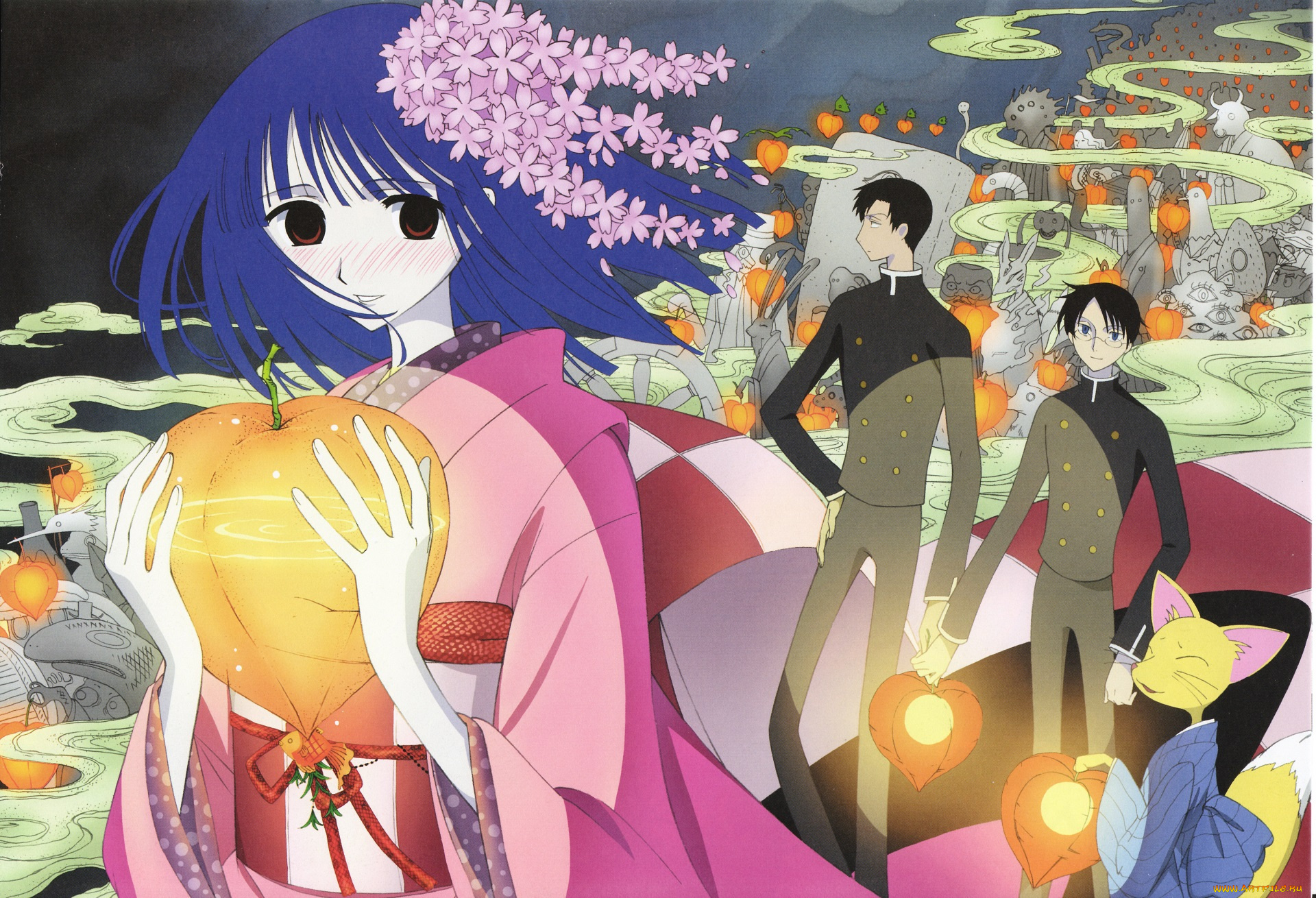 аниме, xxxholic, триплексоголик