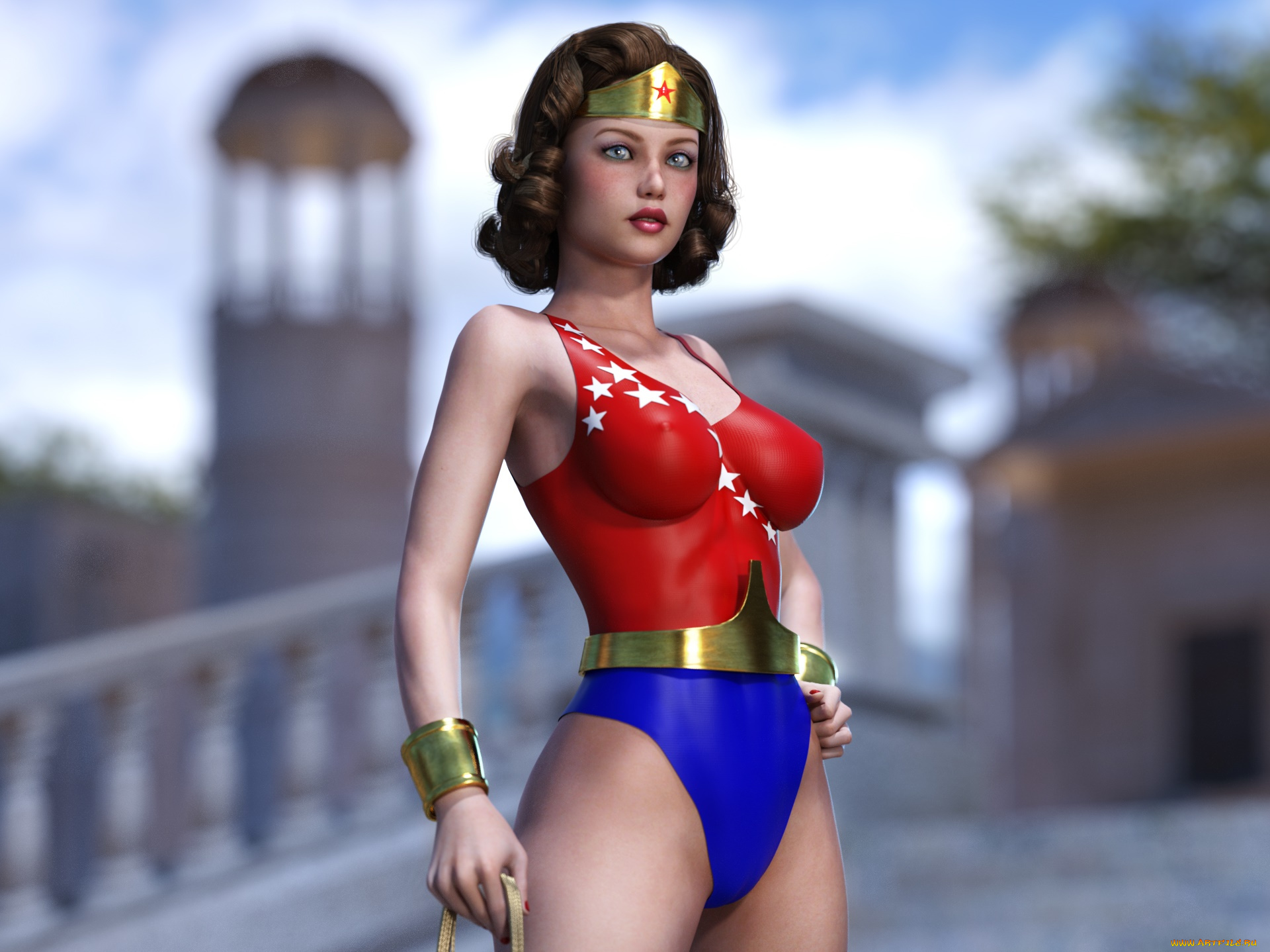 3д, графика, фантазия, , fantasy, девушка, взгляд, фон