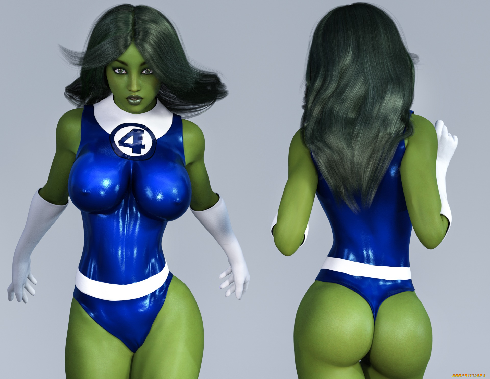 3д, графика, существа, , creatures, девушка, взгляд, фон