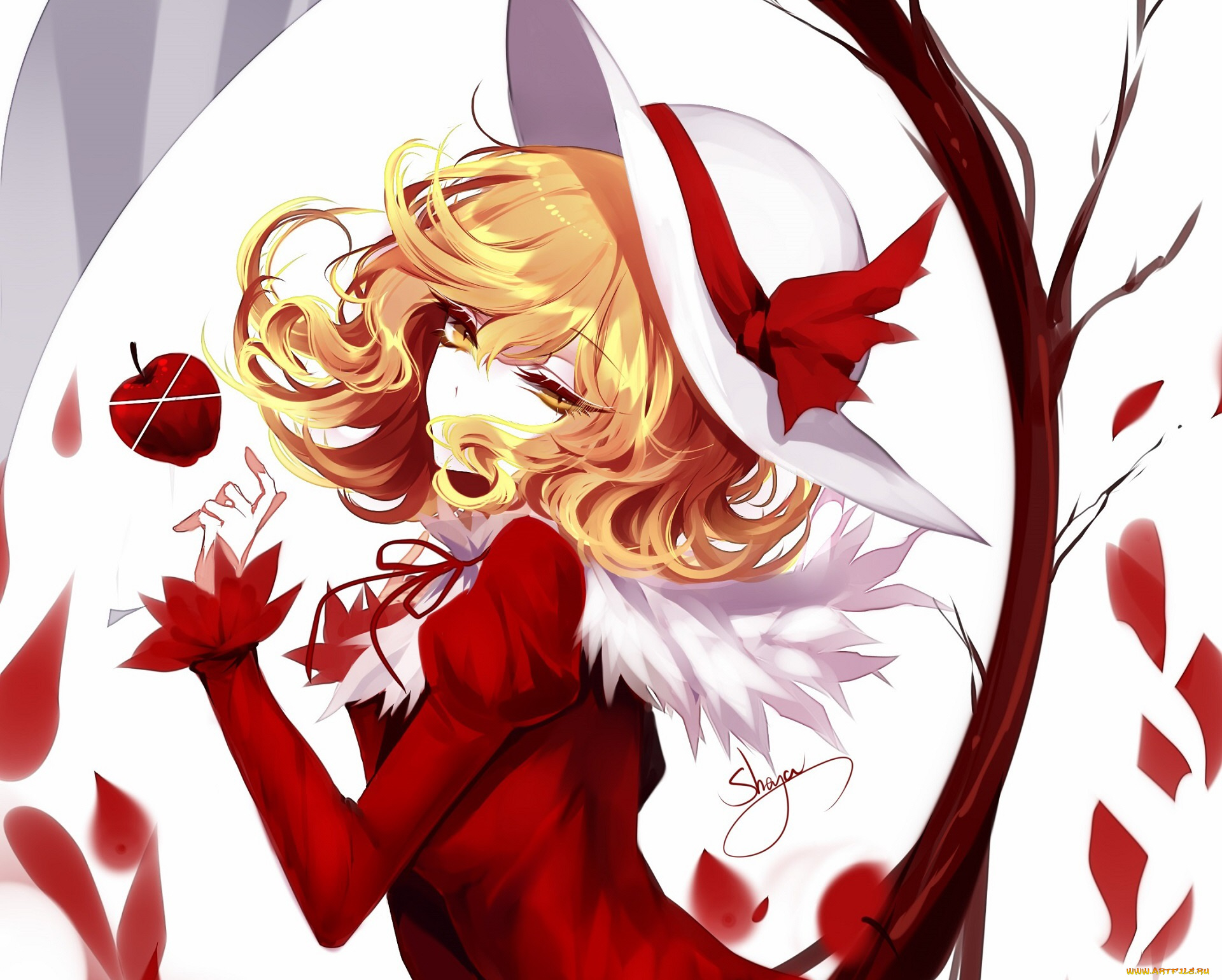 аниме, touhou, девушка