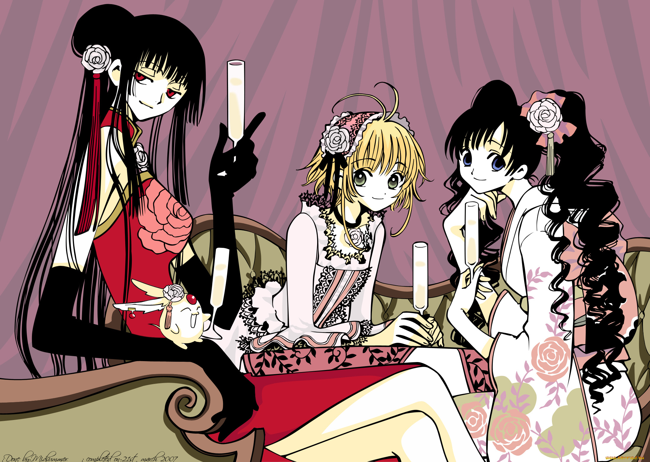 аниме, xxxholic, триплексоголик