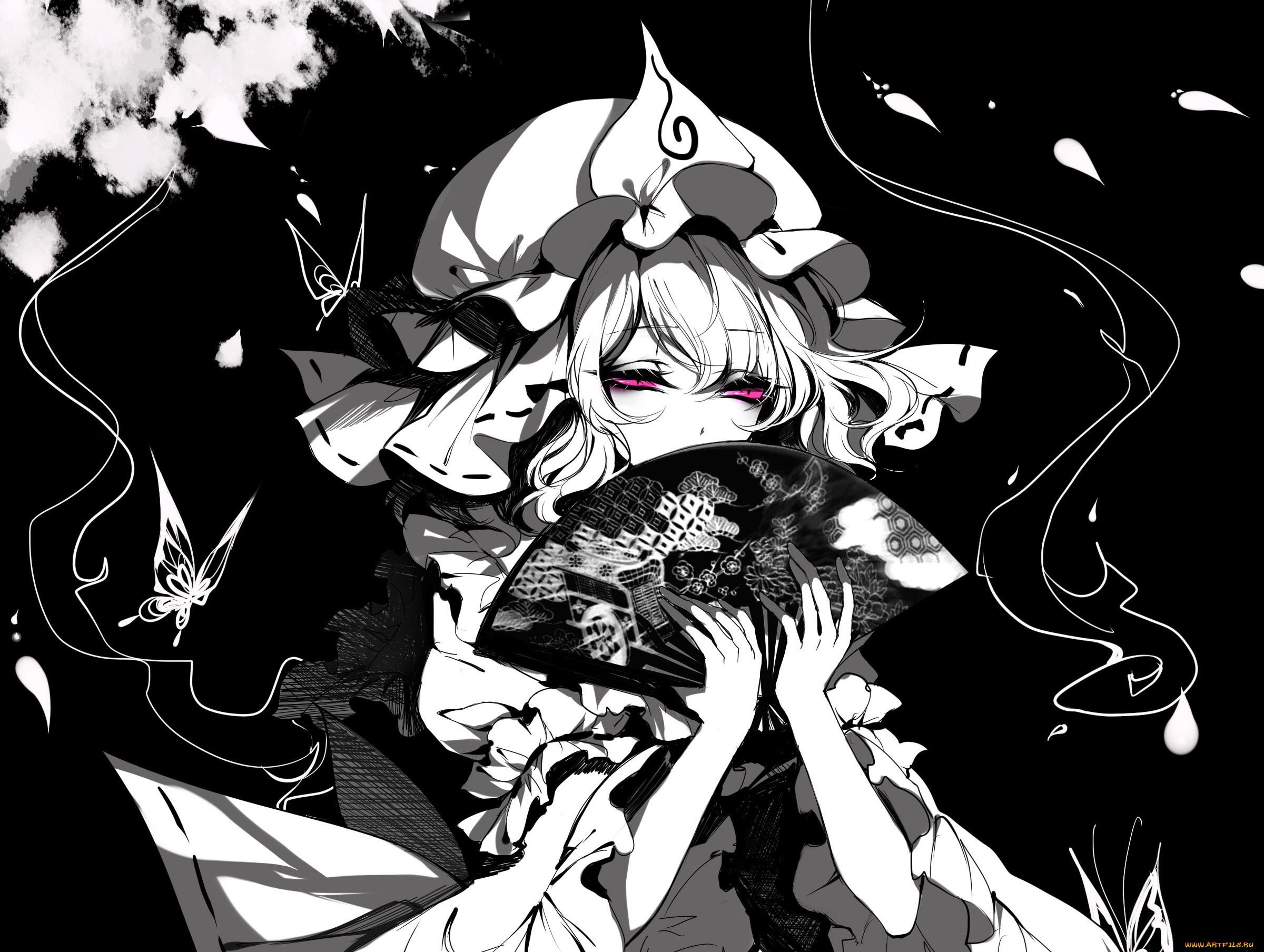 аниме, touhou, девушка