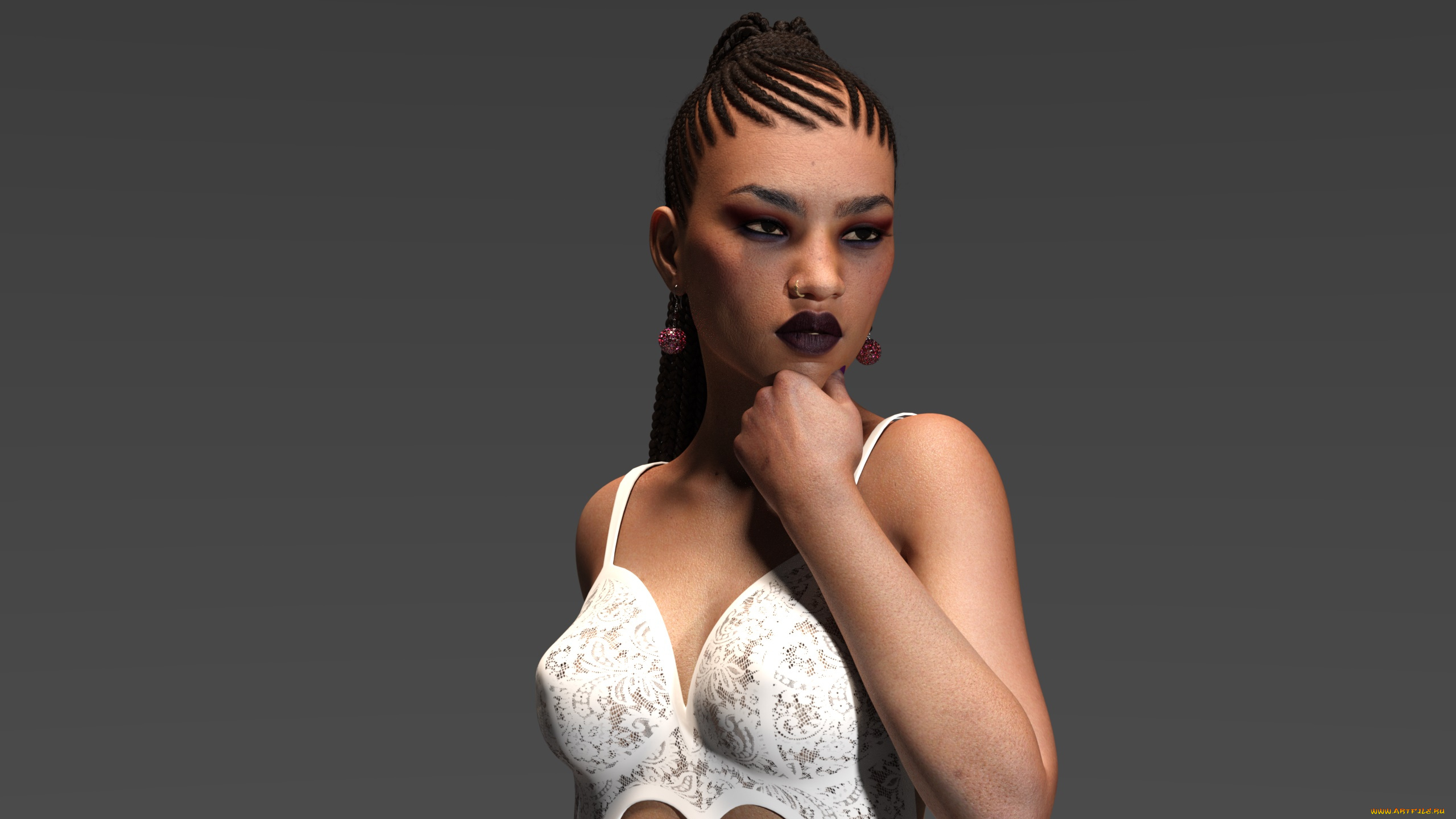 3д, графика, люди, , people, взгляд, девушка, фон