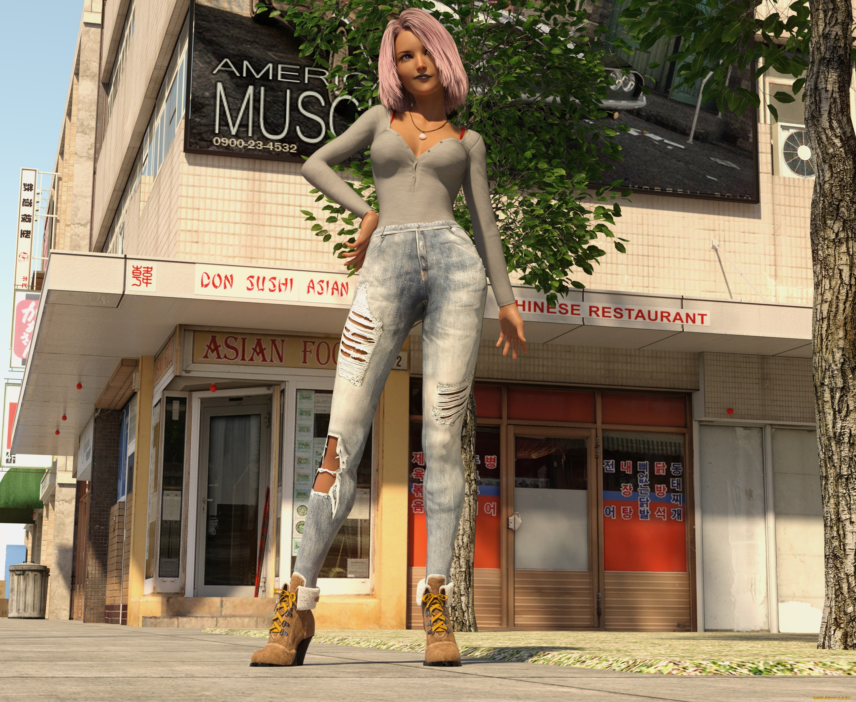 3д, графика, люди, , people, девушка, взгляд, фон