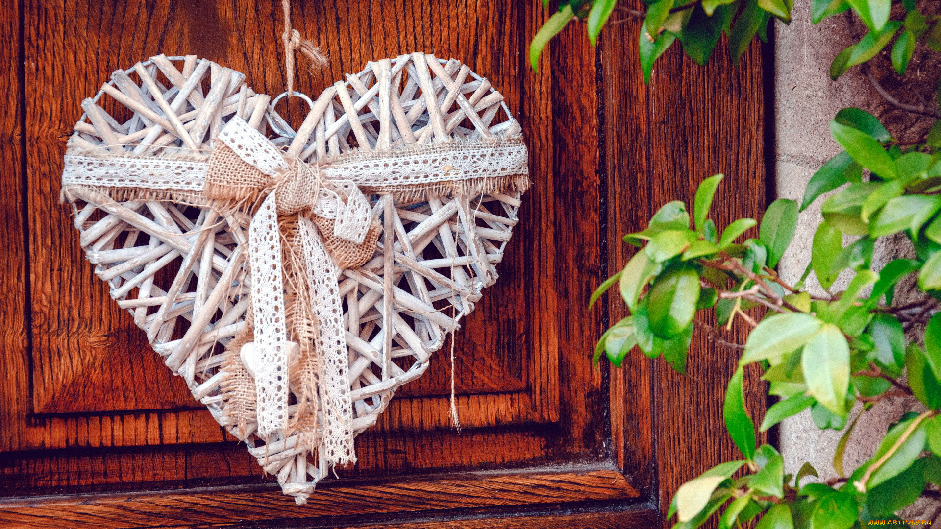 праздничные, день, святого, валентина, , сердечки, , любовь, сердце, лента, бант