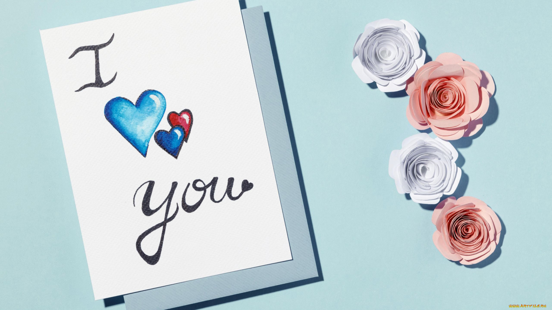 праздничные, день, святого, валентина, , сердечки, , любовь, бумажные, цветы, записка, надпись, признание