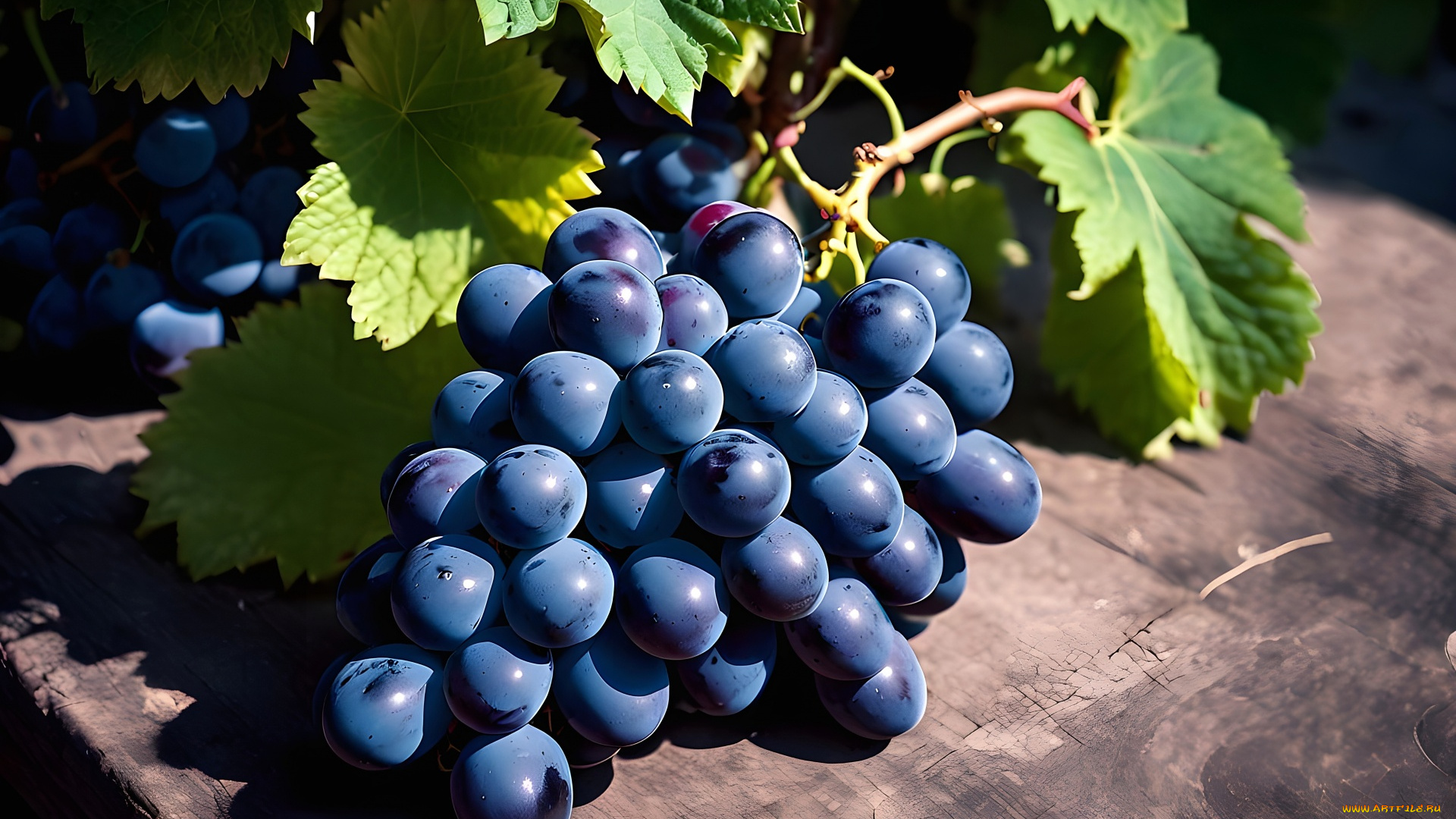 3д, 3д, графика, еда-, food, ягоды, грозди, виноград