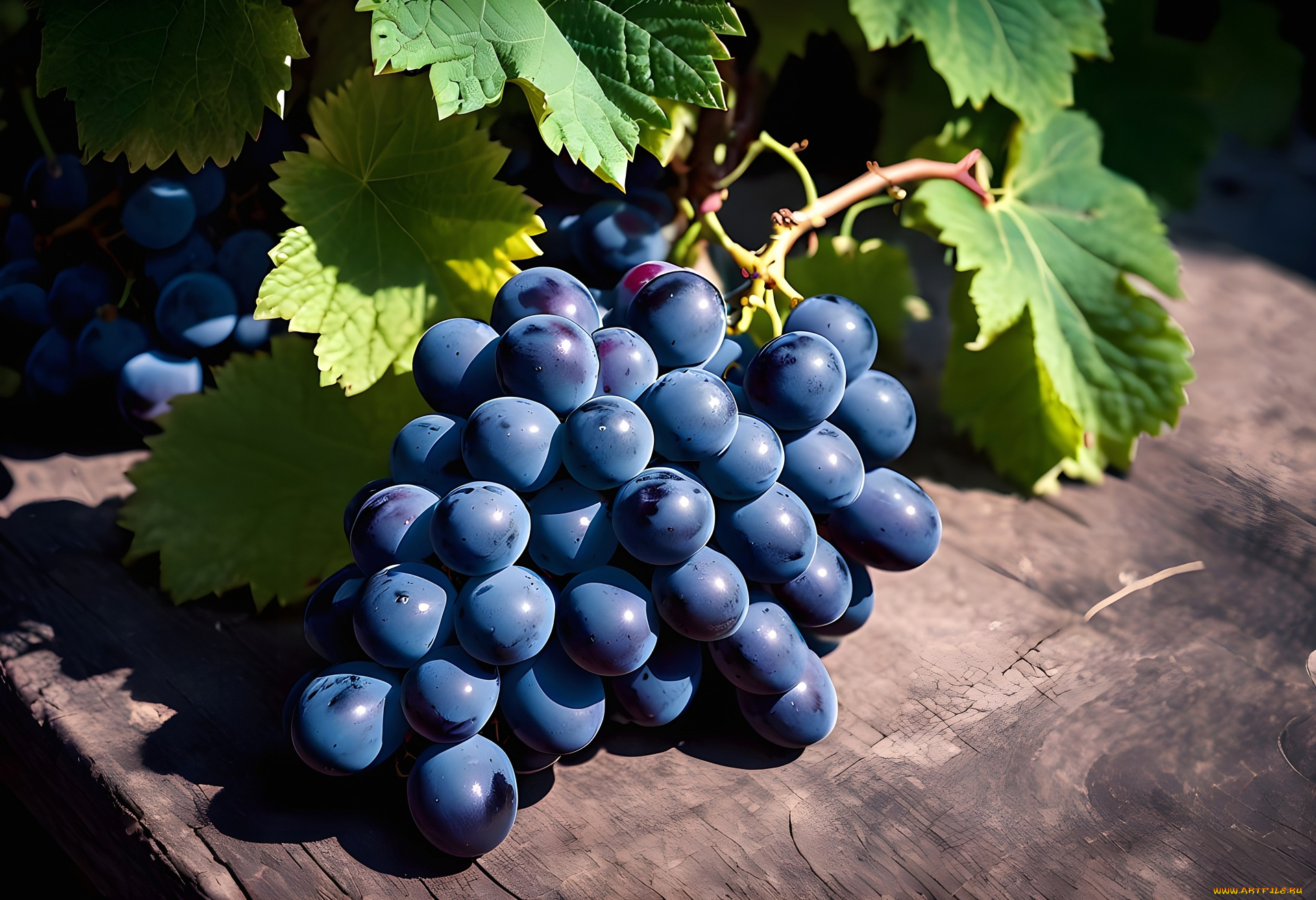 3д, 3д, графика, еда-, food, ягоды, грозди, виноград