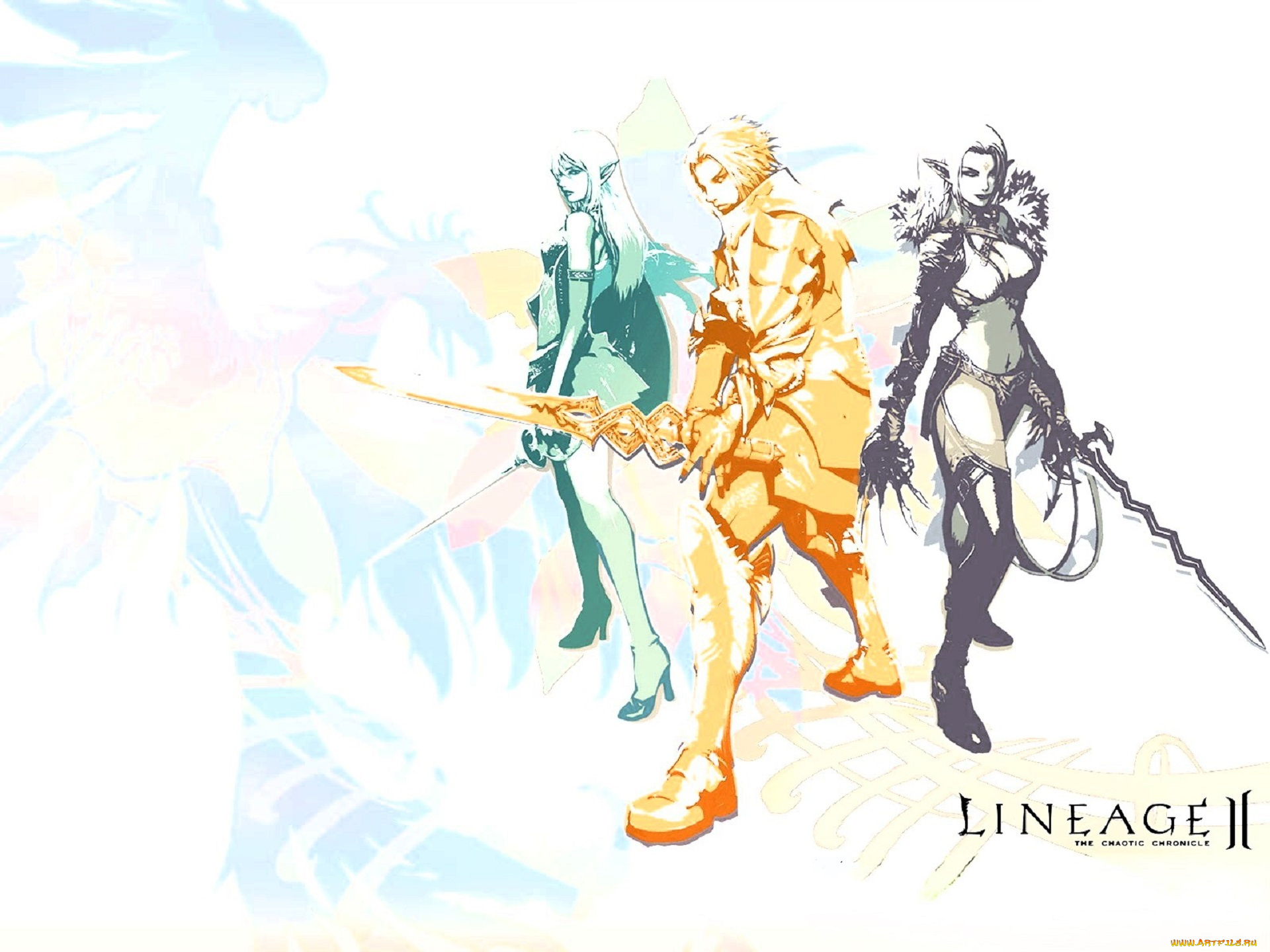 видео, игры, lineage, ii, , the, chaotic, chronicle, персонажи, оружие