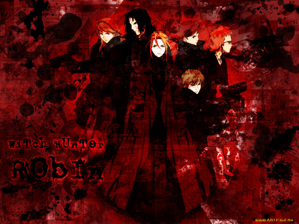аниме, witch, hunter, robin