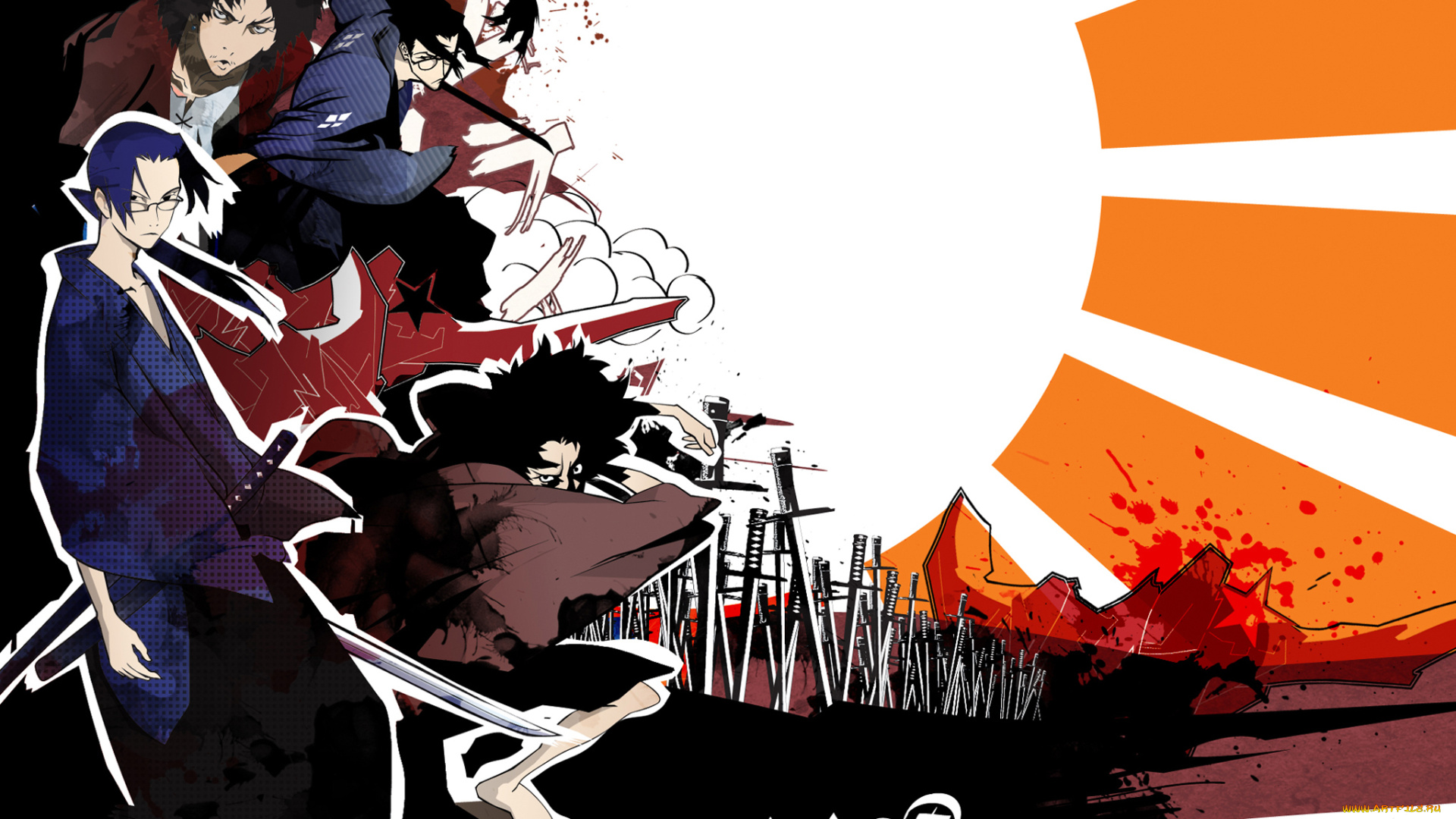 аниме, samurai, champloo