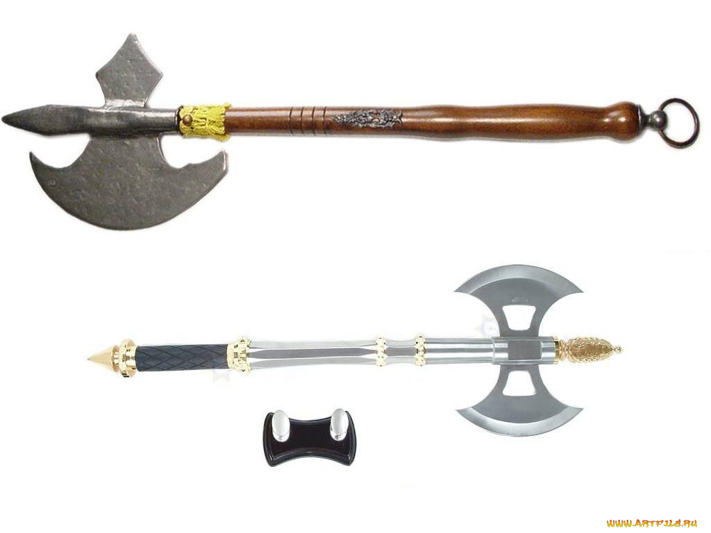 секиры, оружие, холодное