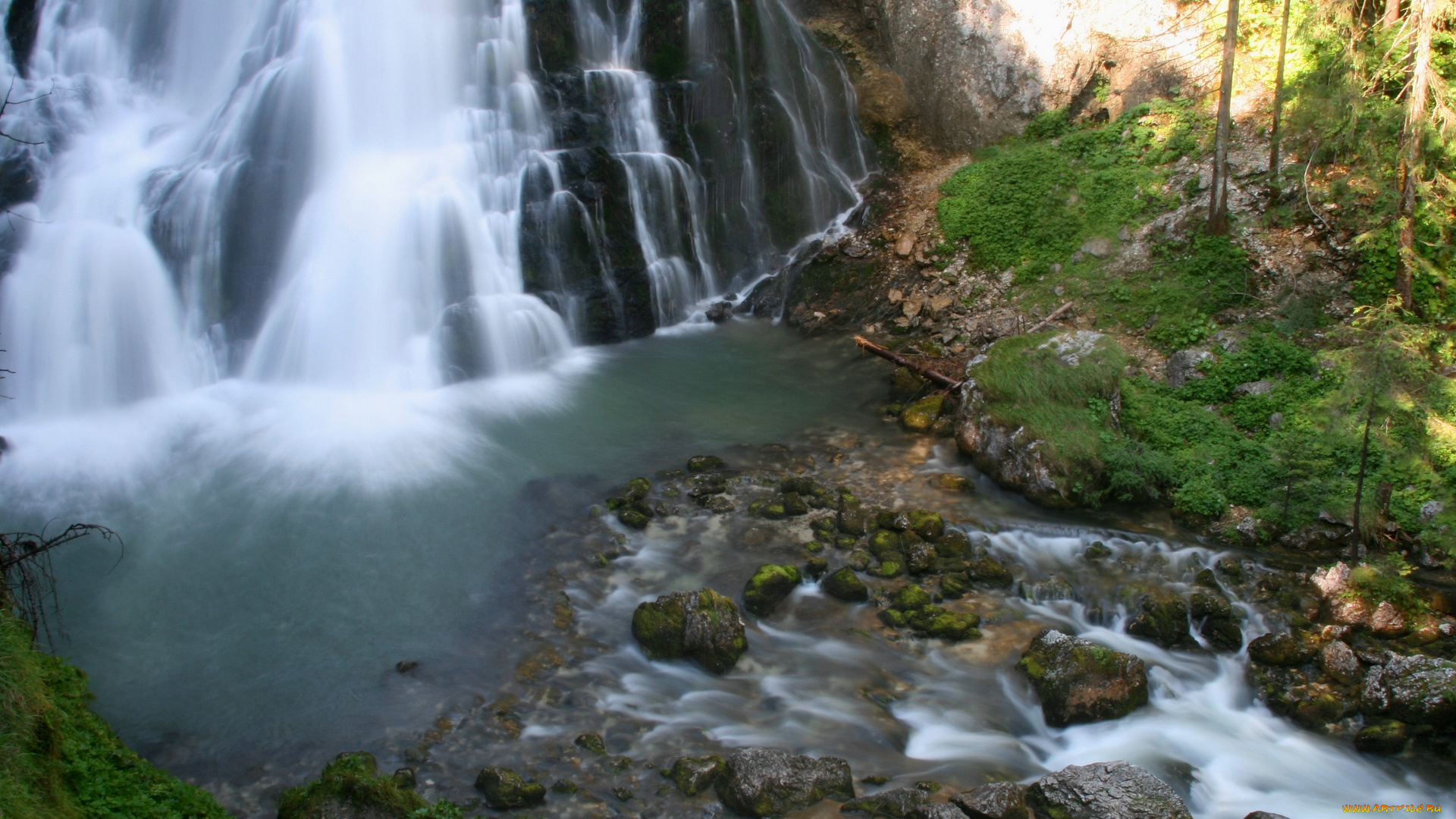 salzburger, land, природа, водопады
