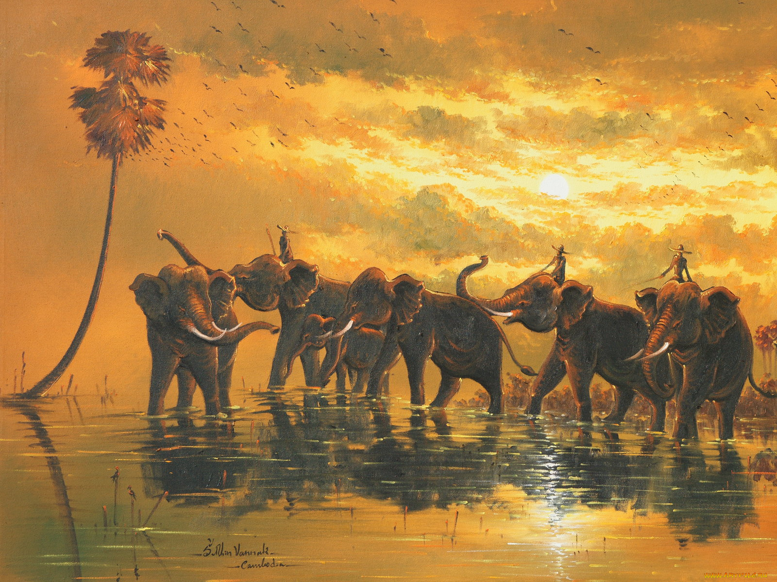 рисованные, животные