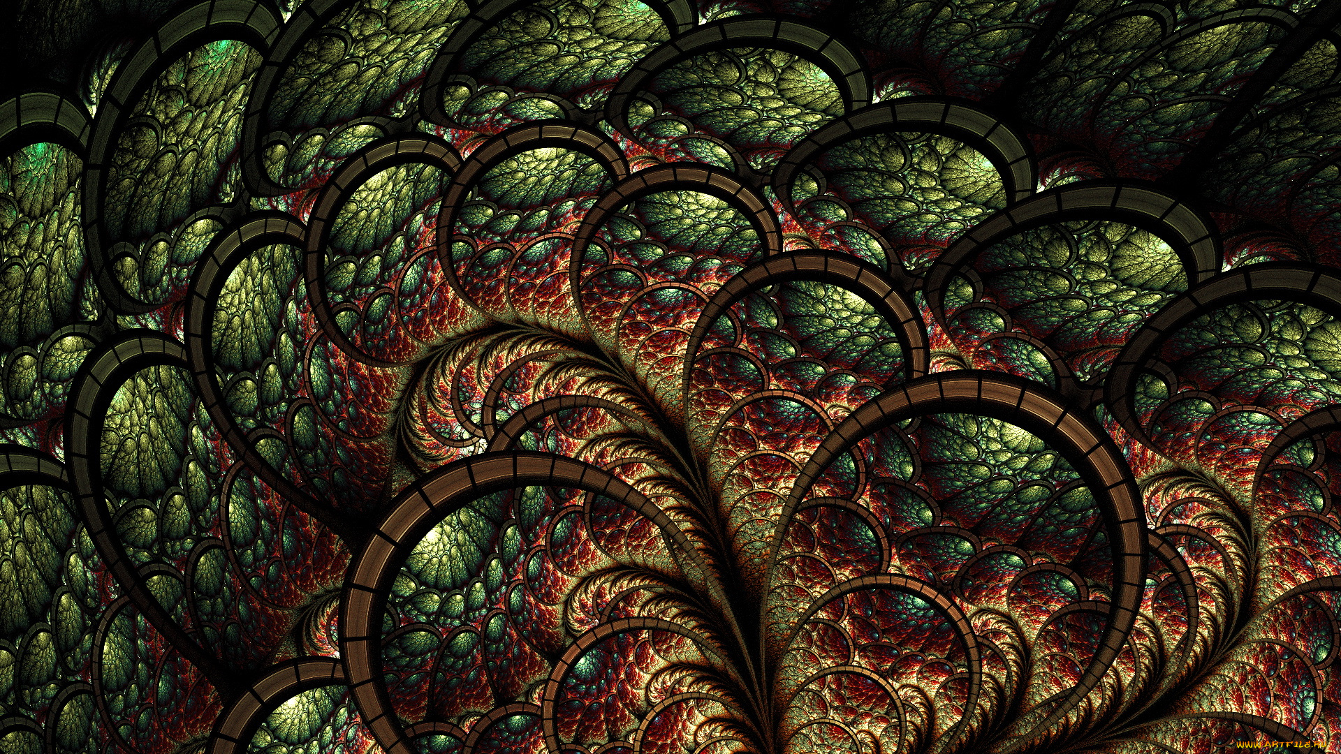 3д, графика, fractal, фракталы