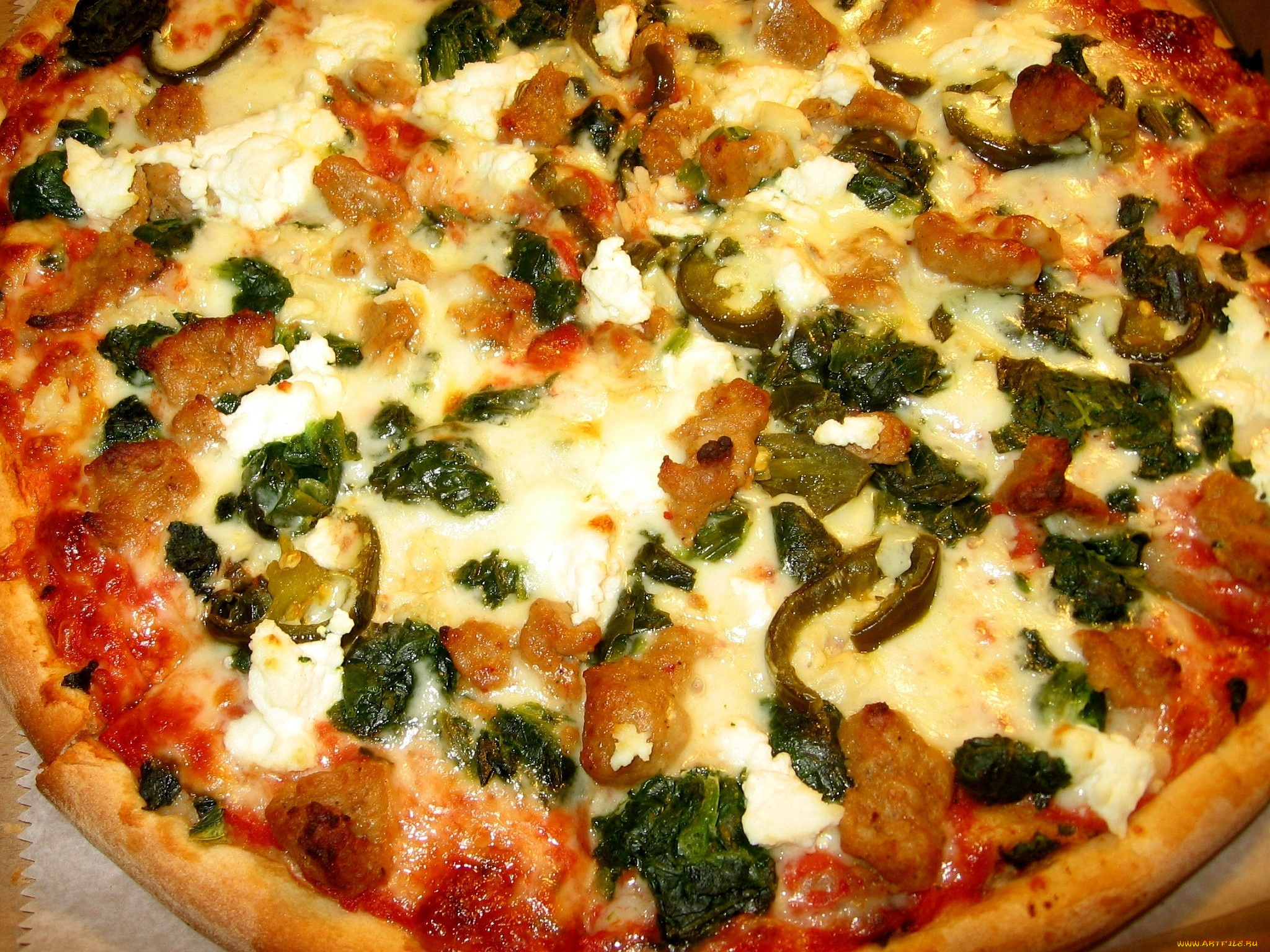 еда, пицца, сыр, овощи