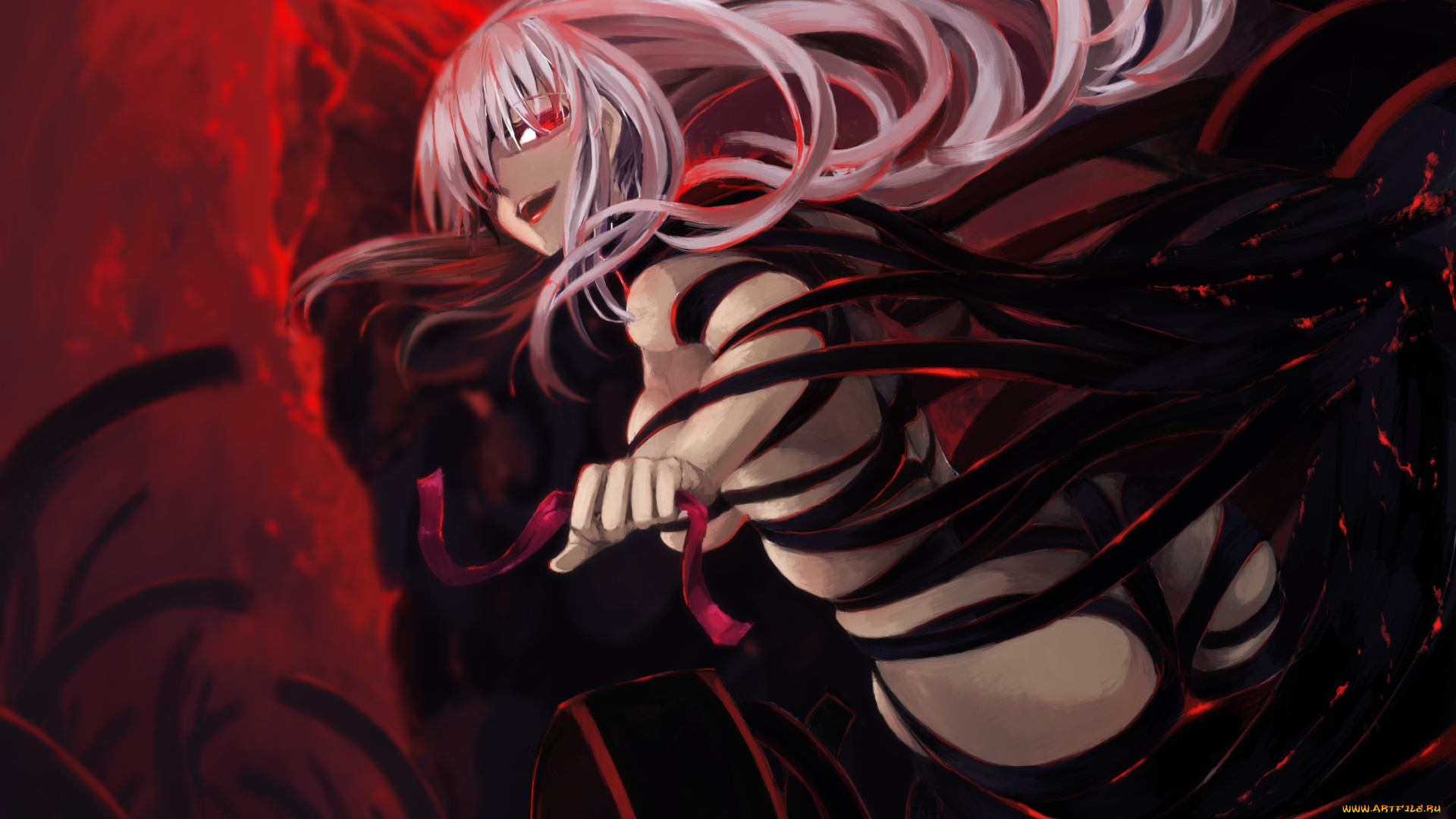 аниме, fate, stay, night, matou, sakura, dark