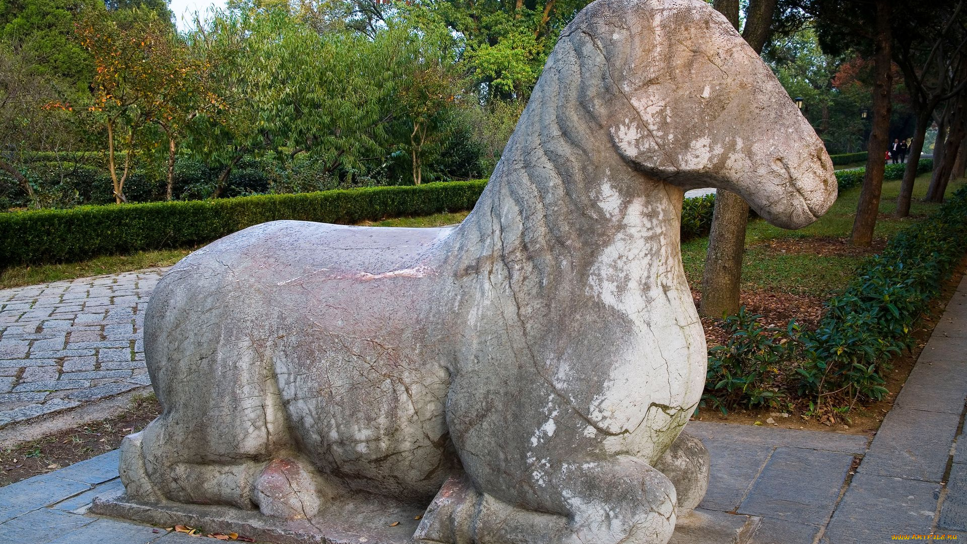 разное, рельефы, статуи, музейные, экспонаты, скульптура, парк