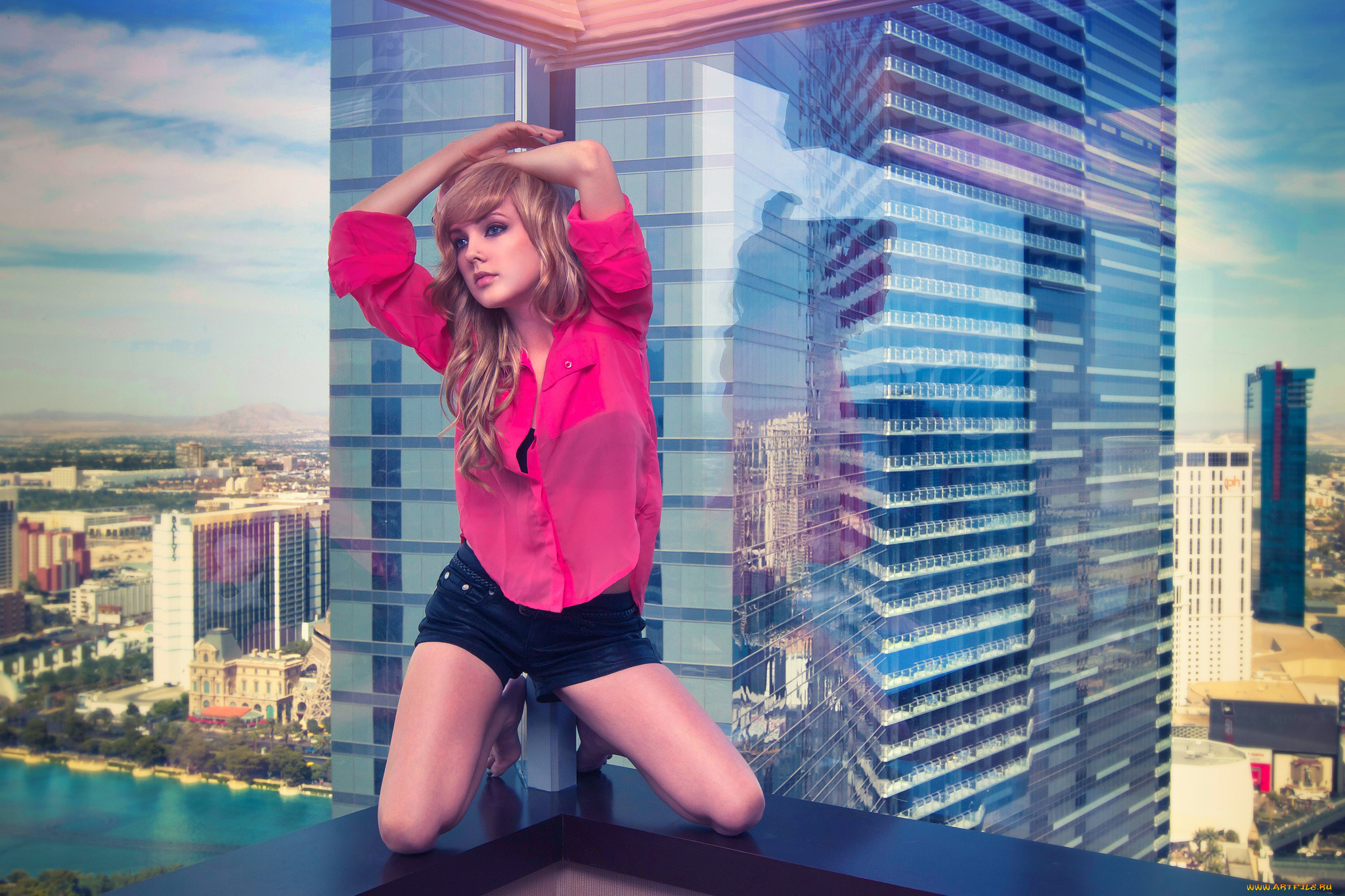 Darshelle, Stevens, девушки, окно