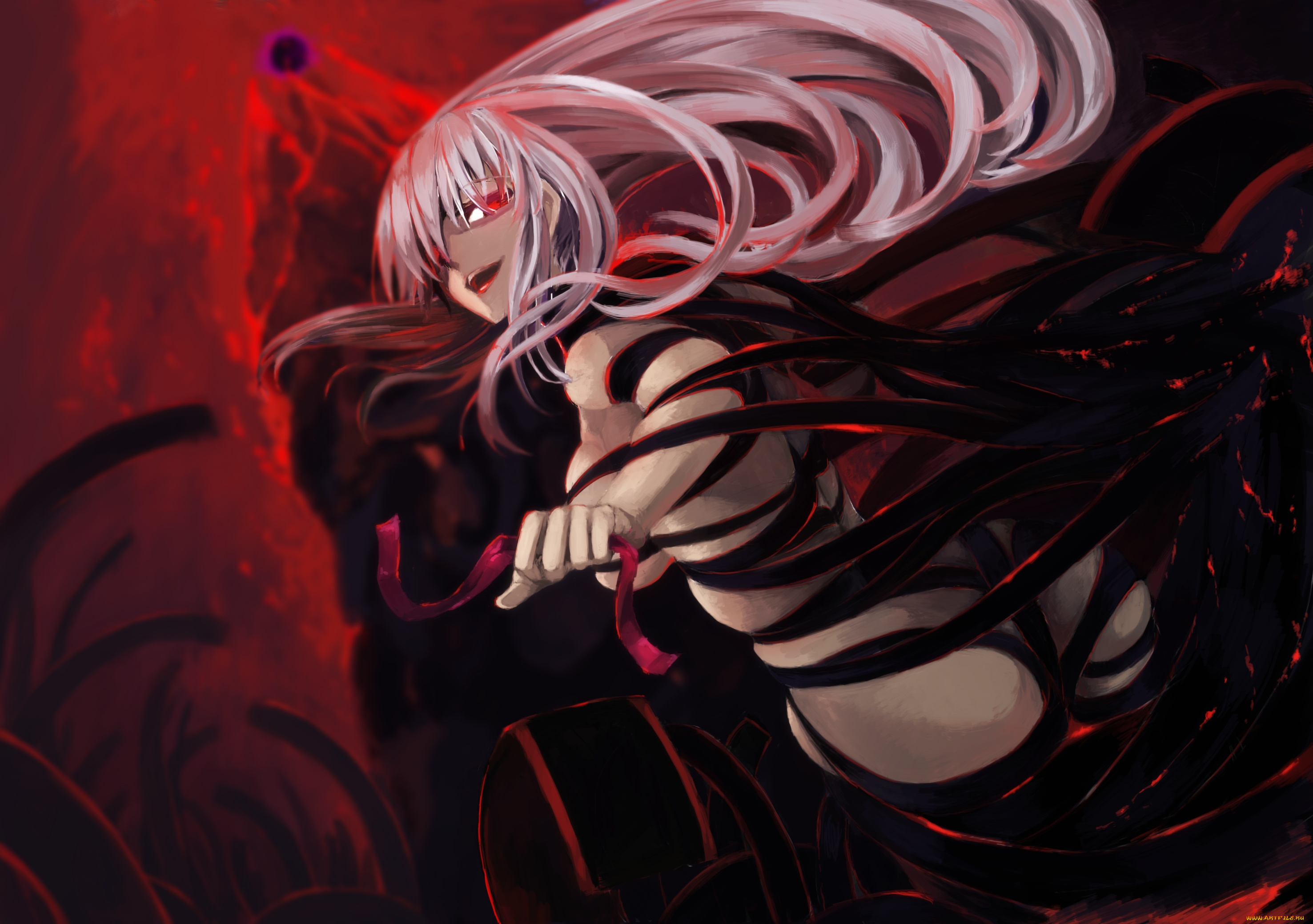 аниме, fate, stay, night, matou, sakura, dark