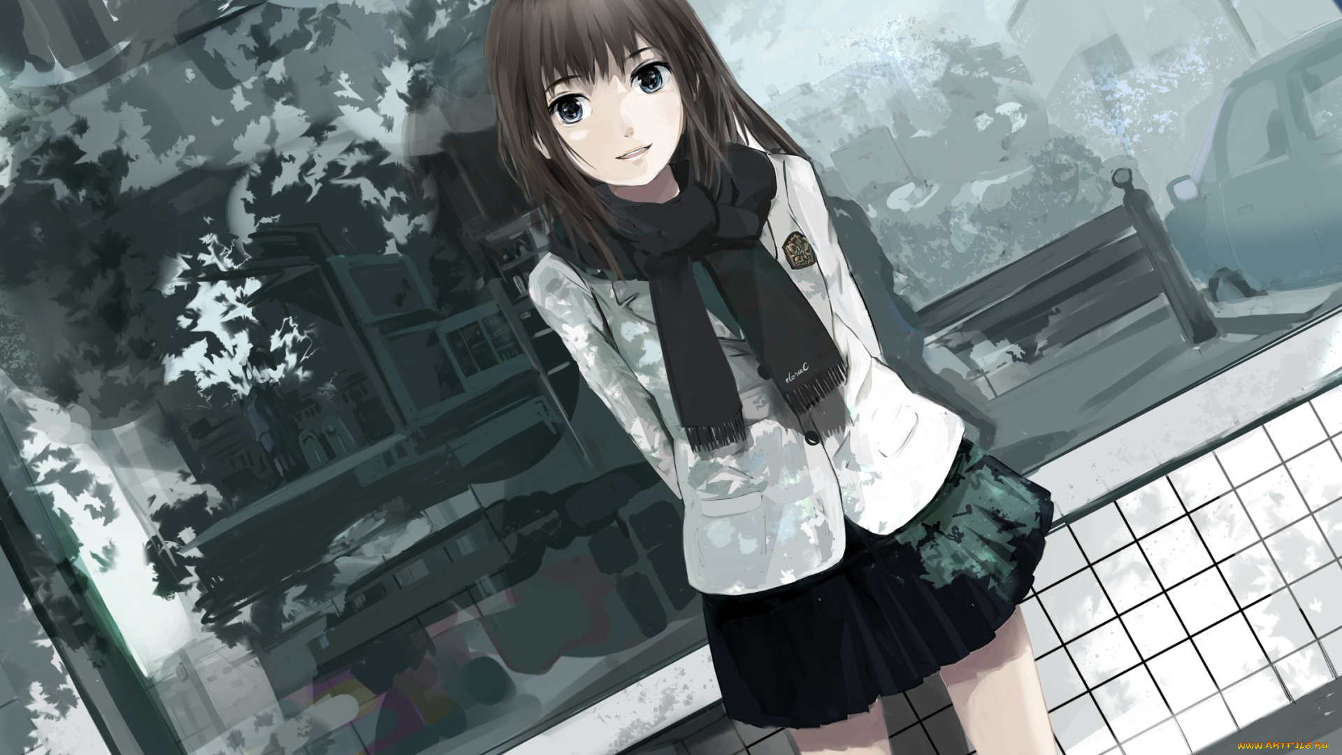 аниме, *unknown, другое, оригинальное, изображение, doraragi, девушка