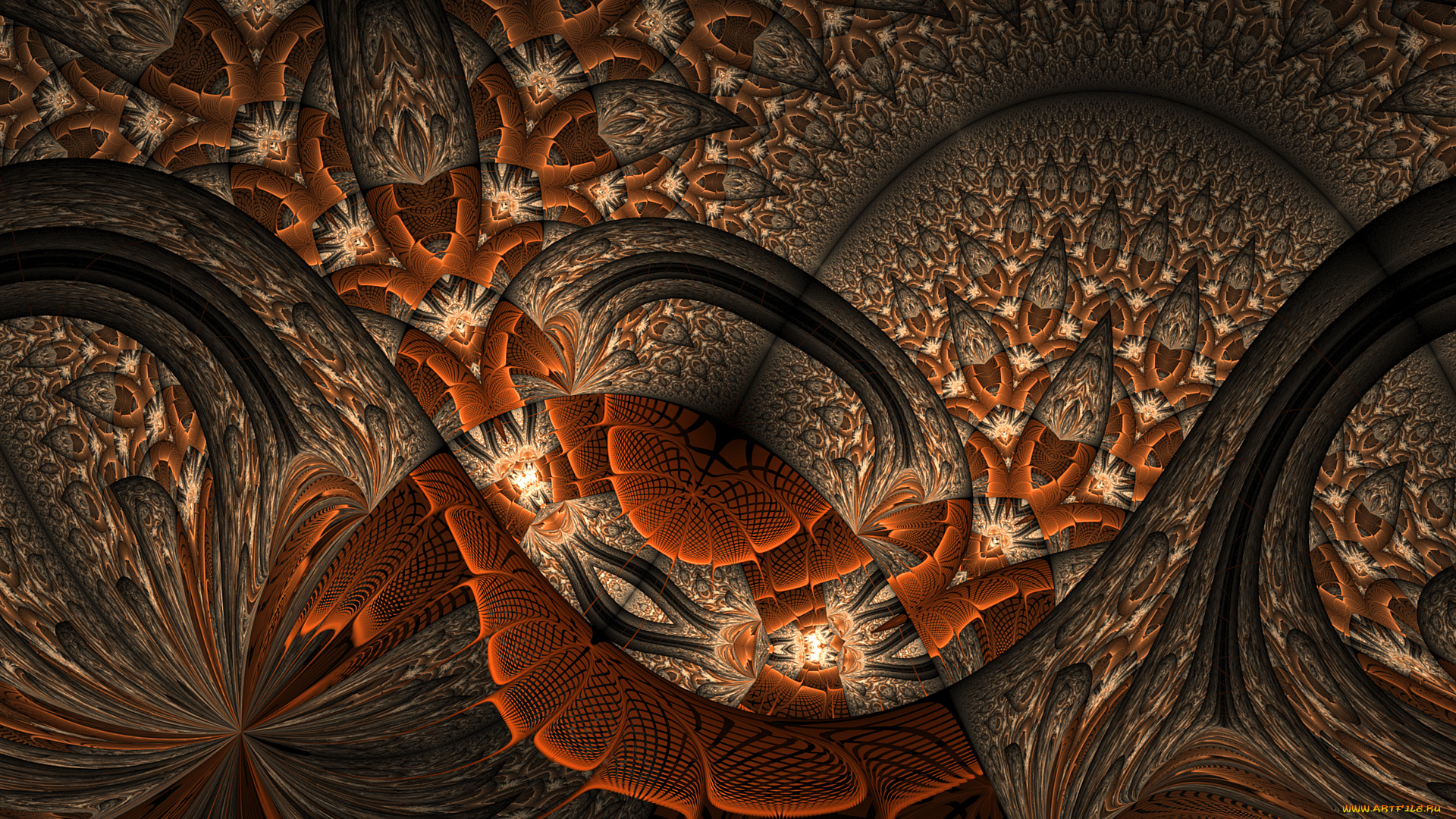 3д, графика, фракталы, , fractal, узор, цвета, фон