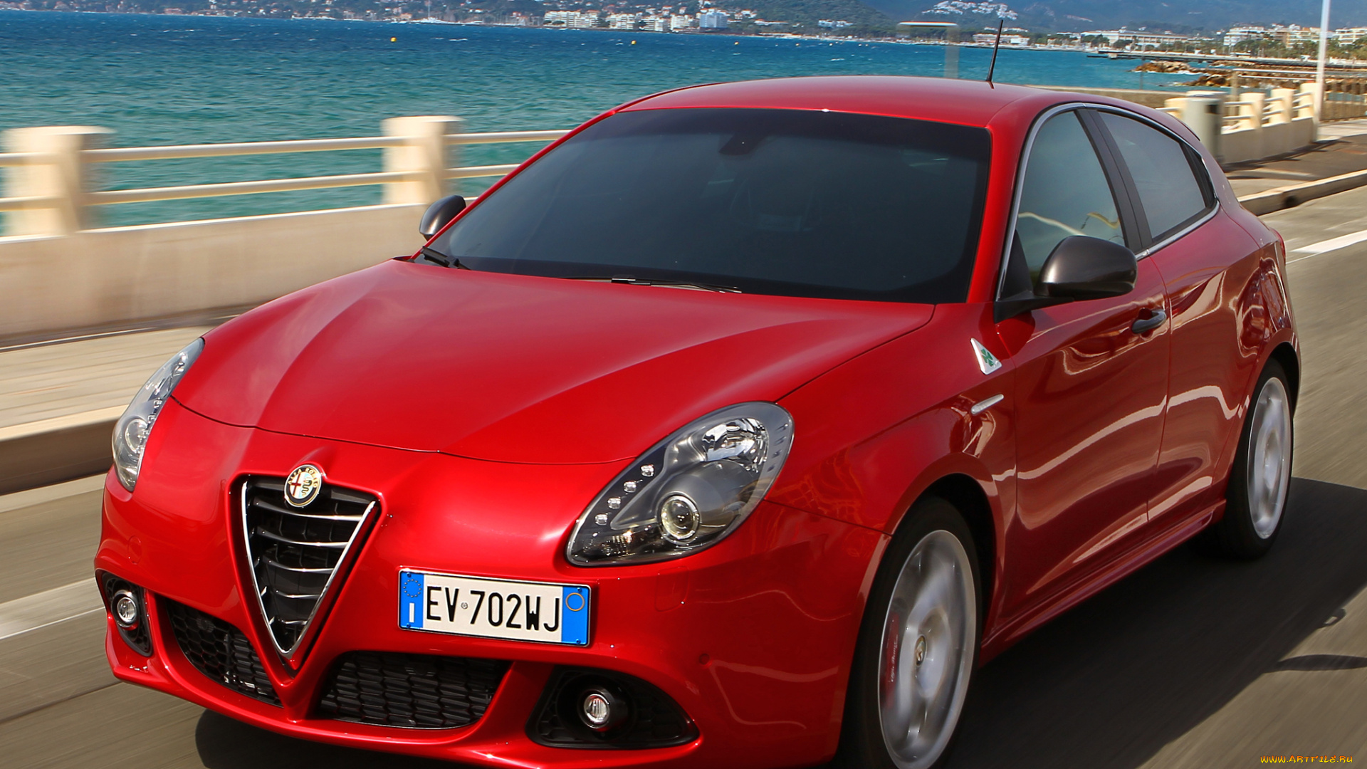 автомобили, alfa, romeo, красный, 2014, г, 940, verde, quadrifoglio, giulietta, alfa, romeo