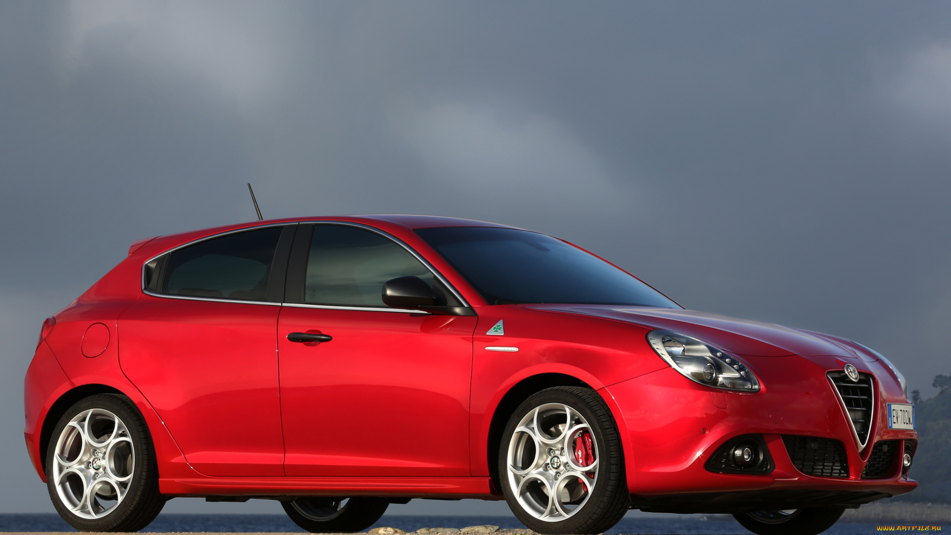 автомобили, alfa, romeo, красный, 2014, г, 940, verde, quadrifoglio, giulietta, alfa, romeo