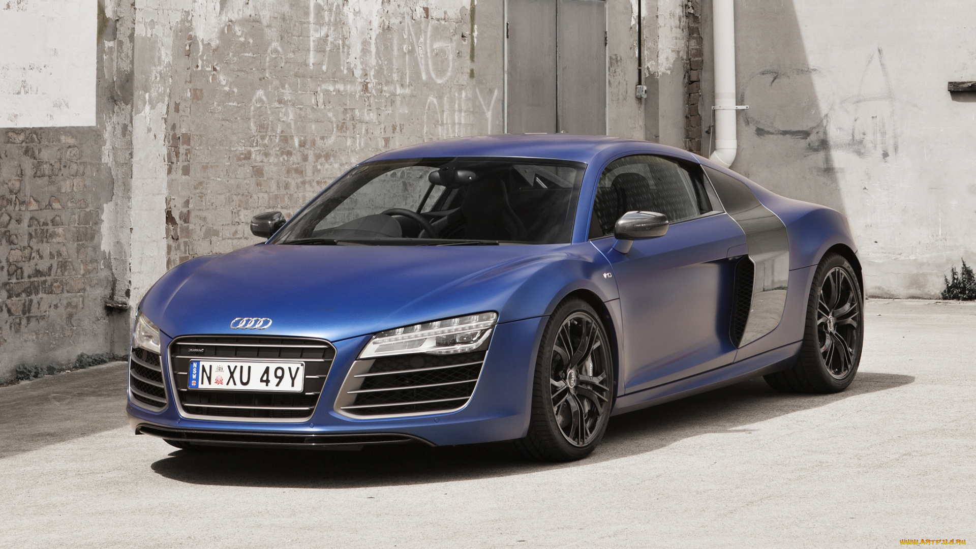 автомобили, audi, 2013г, синий, au-spec, plus, r8, v10