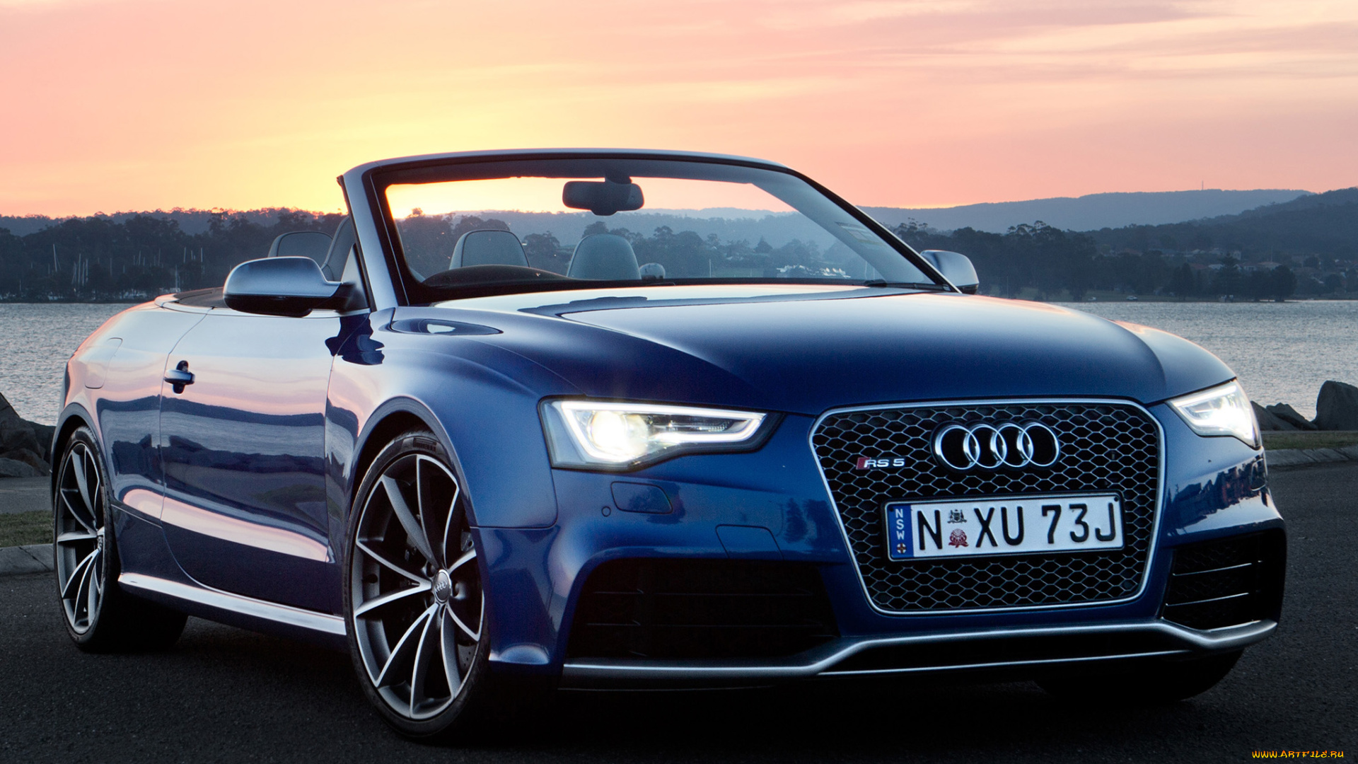 автомобили, audi, rs, 5, синий, au-spec, cabriolet
