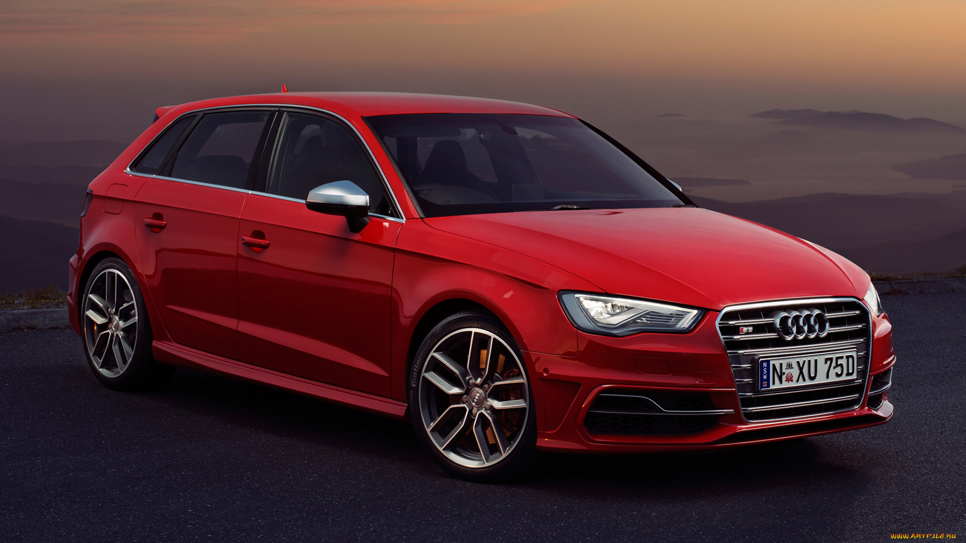 автомобили, audi, sportback, au-spec, 8v, 2013г, красный, s3