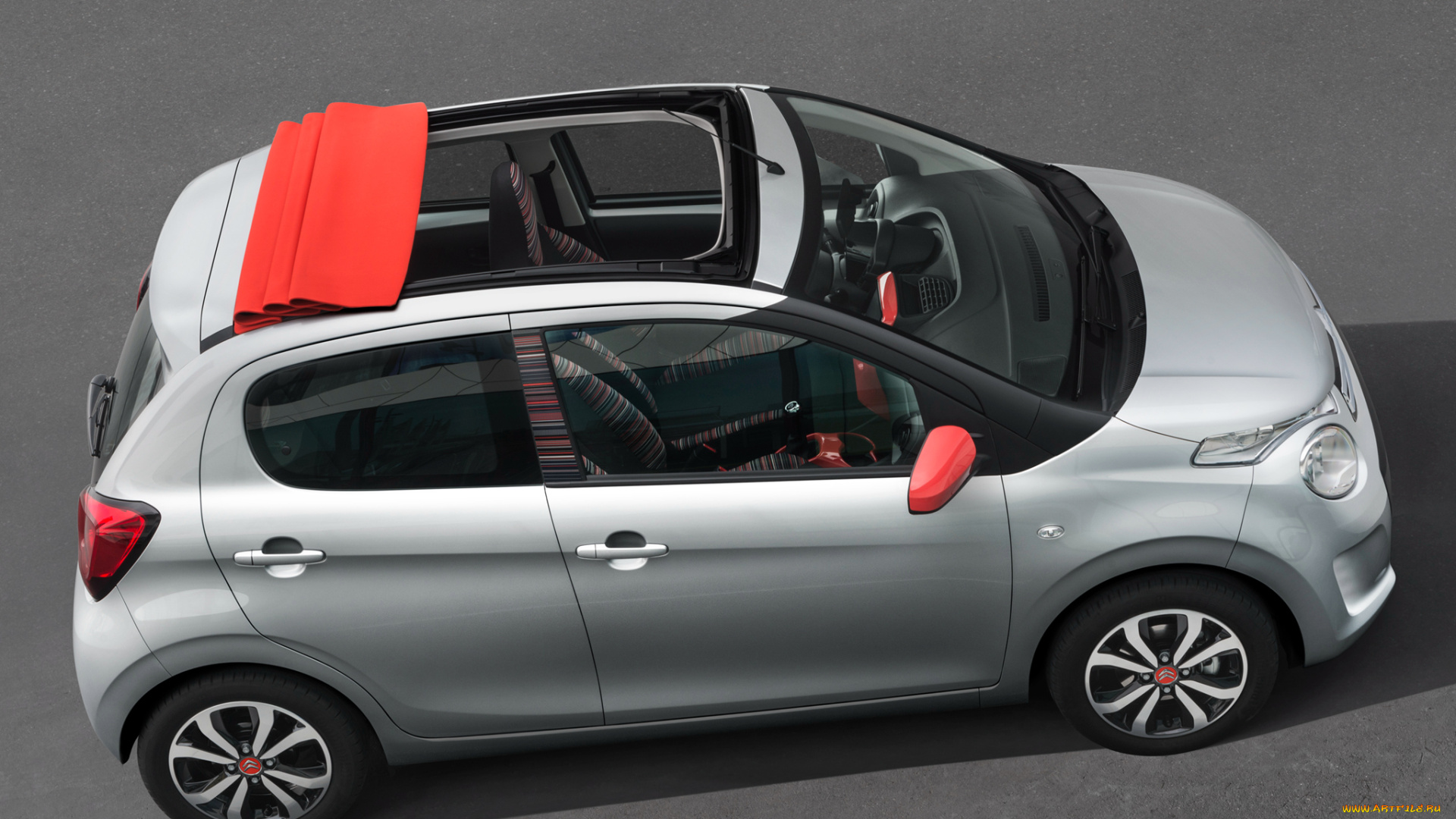 автомобили, citroen, светлый, 2014, airscape, 5-door, c1, citroеn