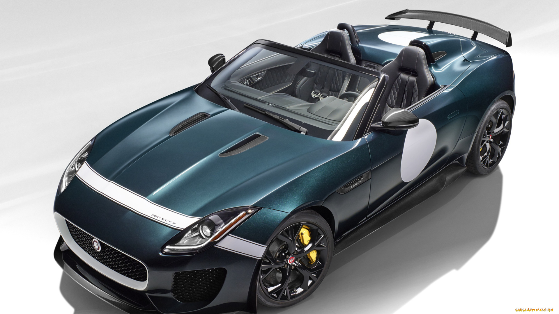 автомобили, jaguar, зеленый, 2014г, f-type, project, 7